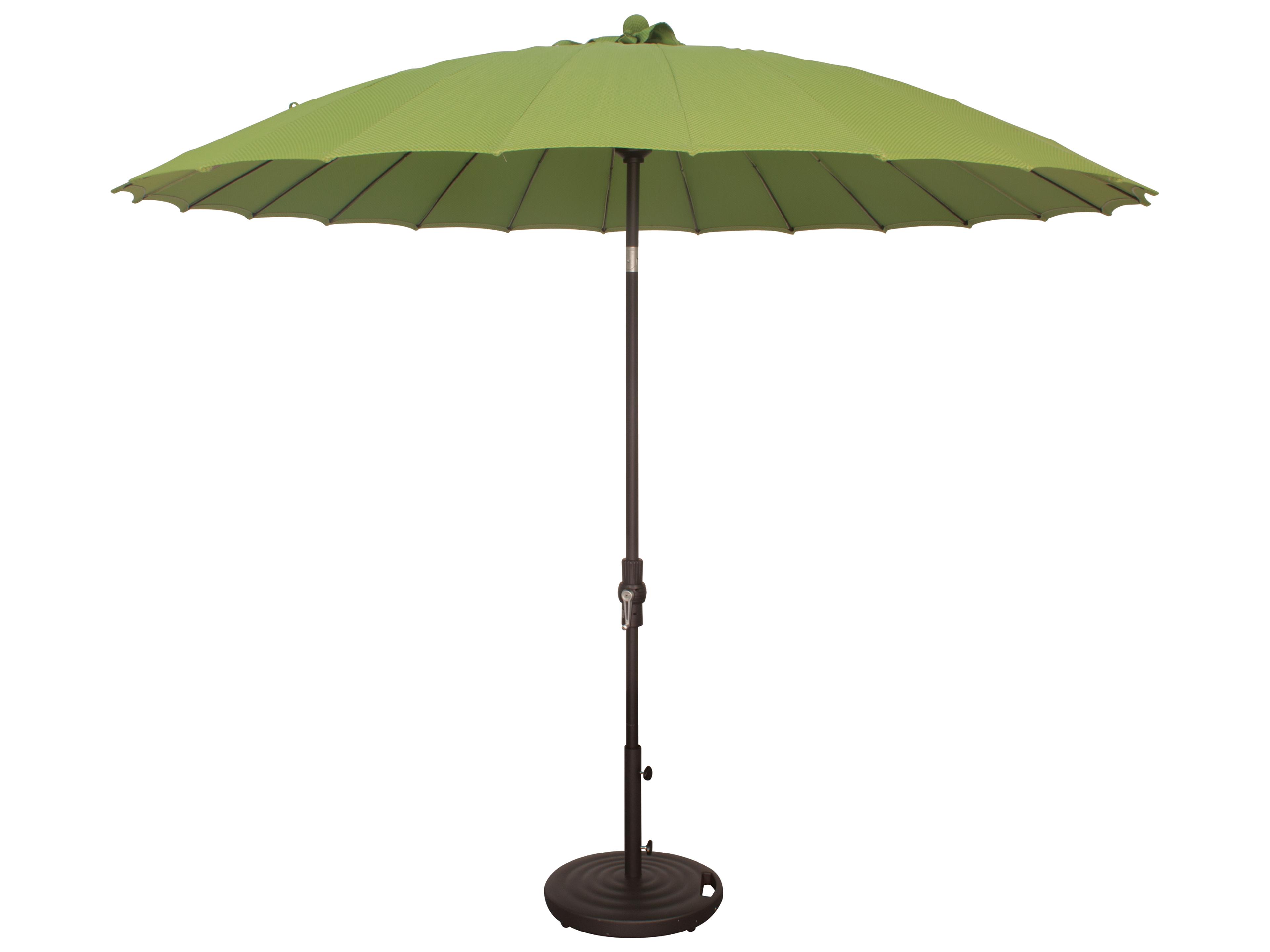 Treasure Garden 10 Foot Shanghai Aluminum Round Collar Tilt Crank Lift Outdoor Patio Umbrella