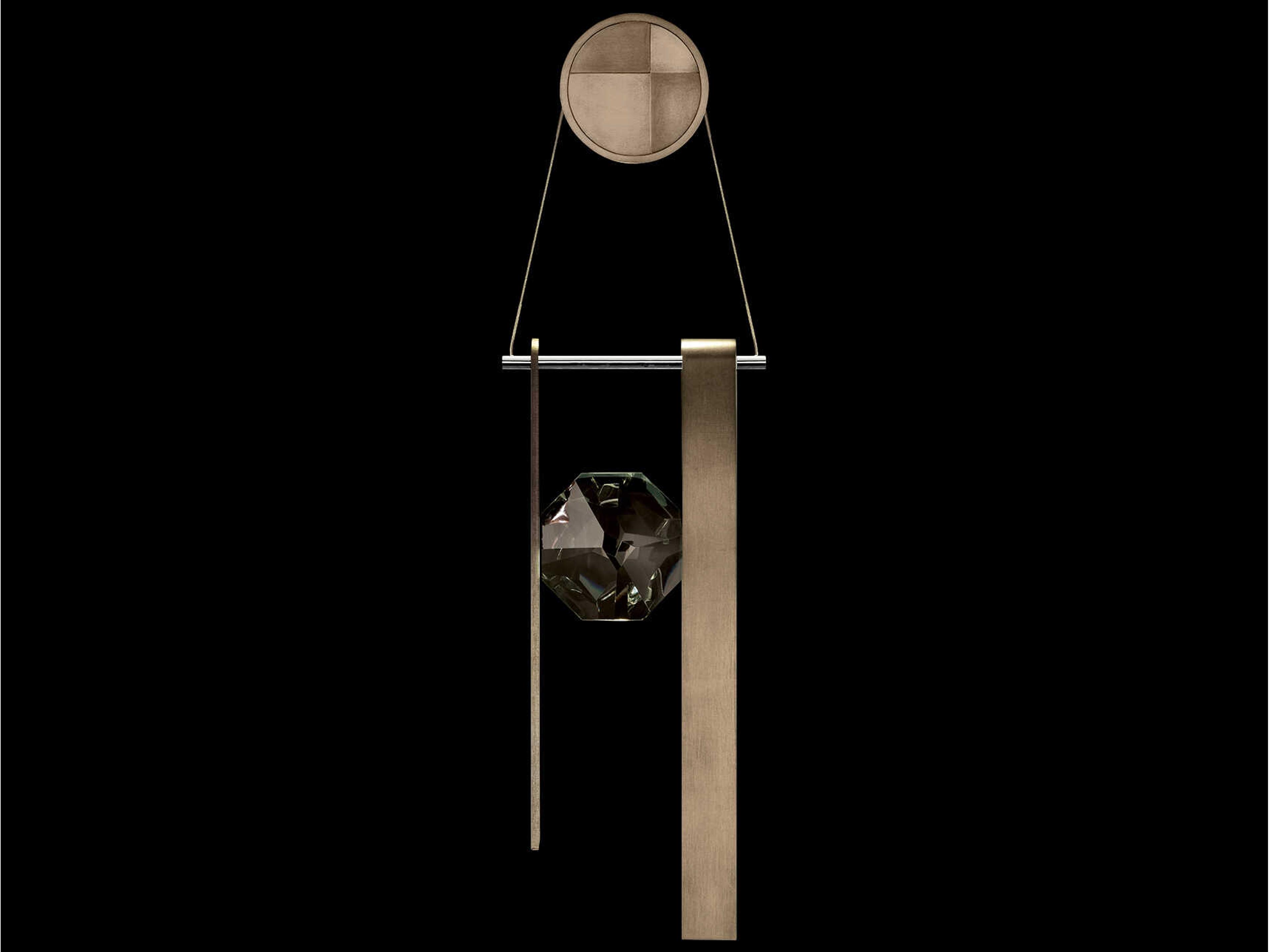 Fine Art Handcrafted Lighting Aria 1-Light Silver Wall Sconce