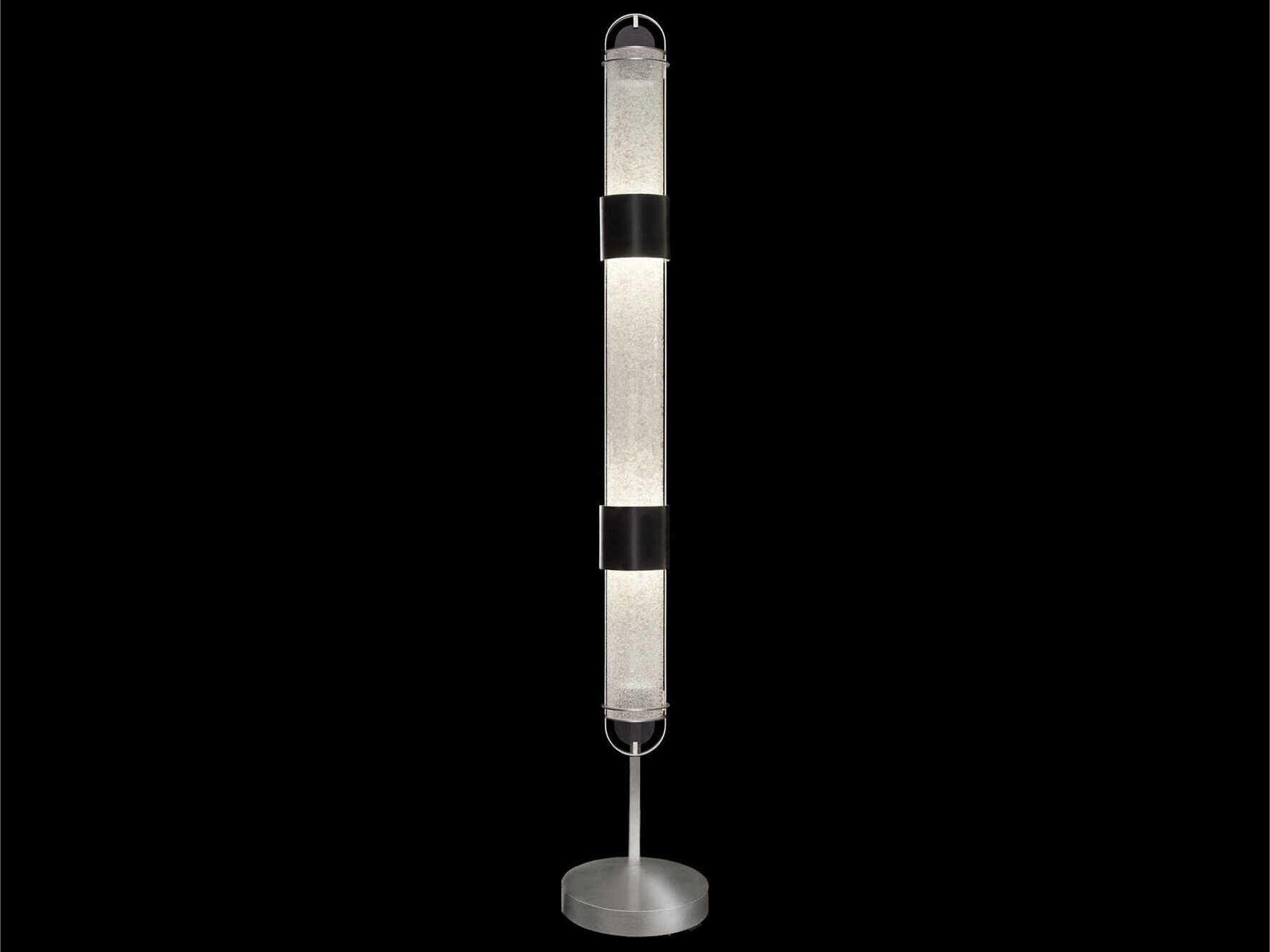Bond Black Silver Floor Lamp