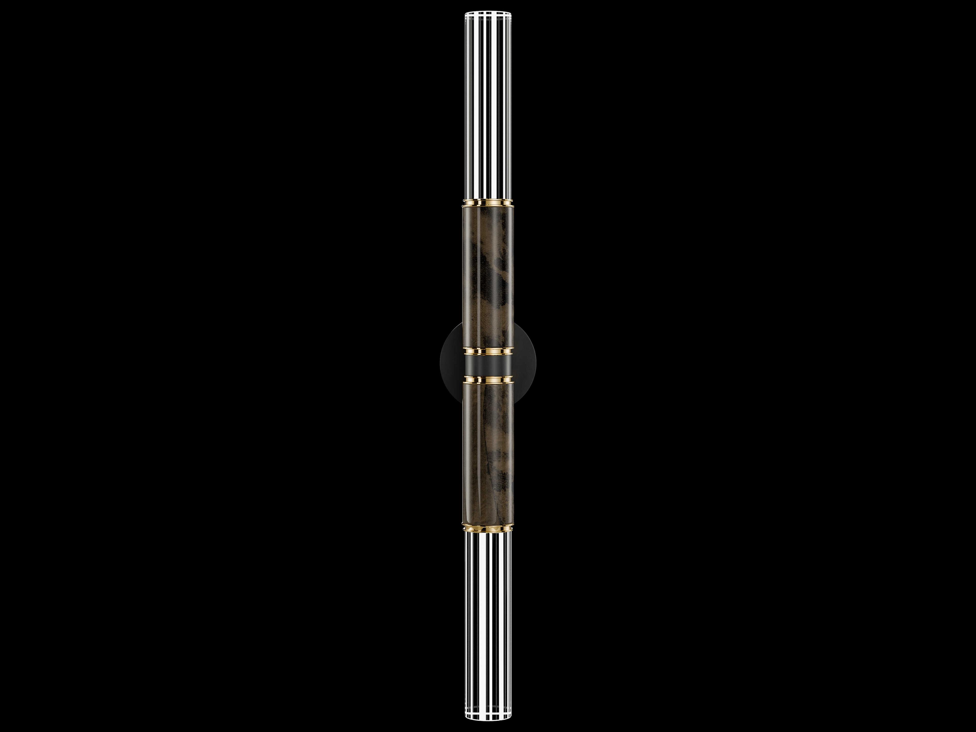 Fine Art Handcrafted Lighting Antonia 2-Light Black Wall Sconce