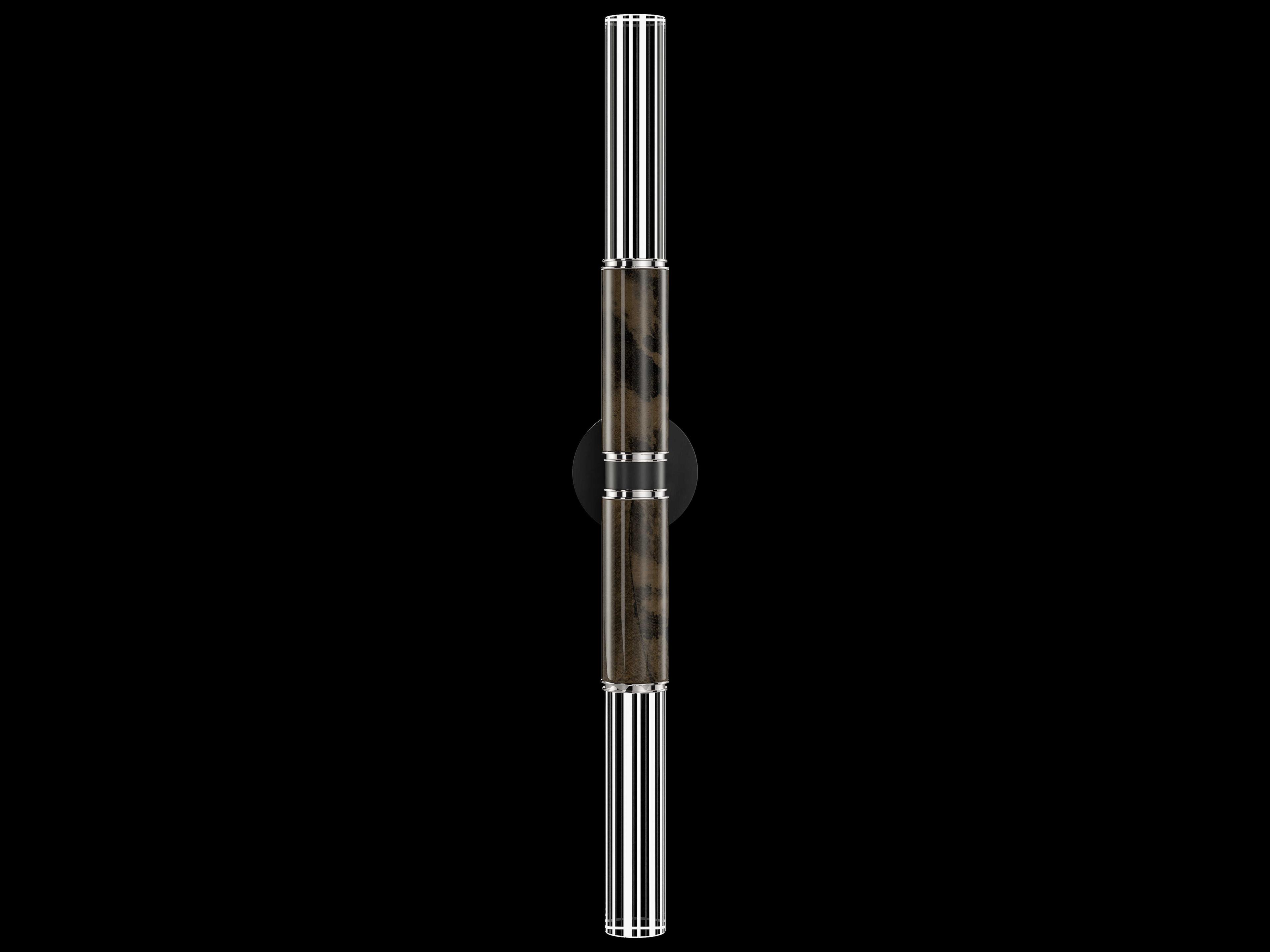 Fine Art Handcrafted Lighting Antonia 2-Light Black Wall Sconce