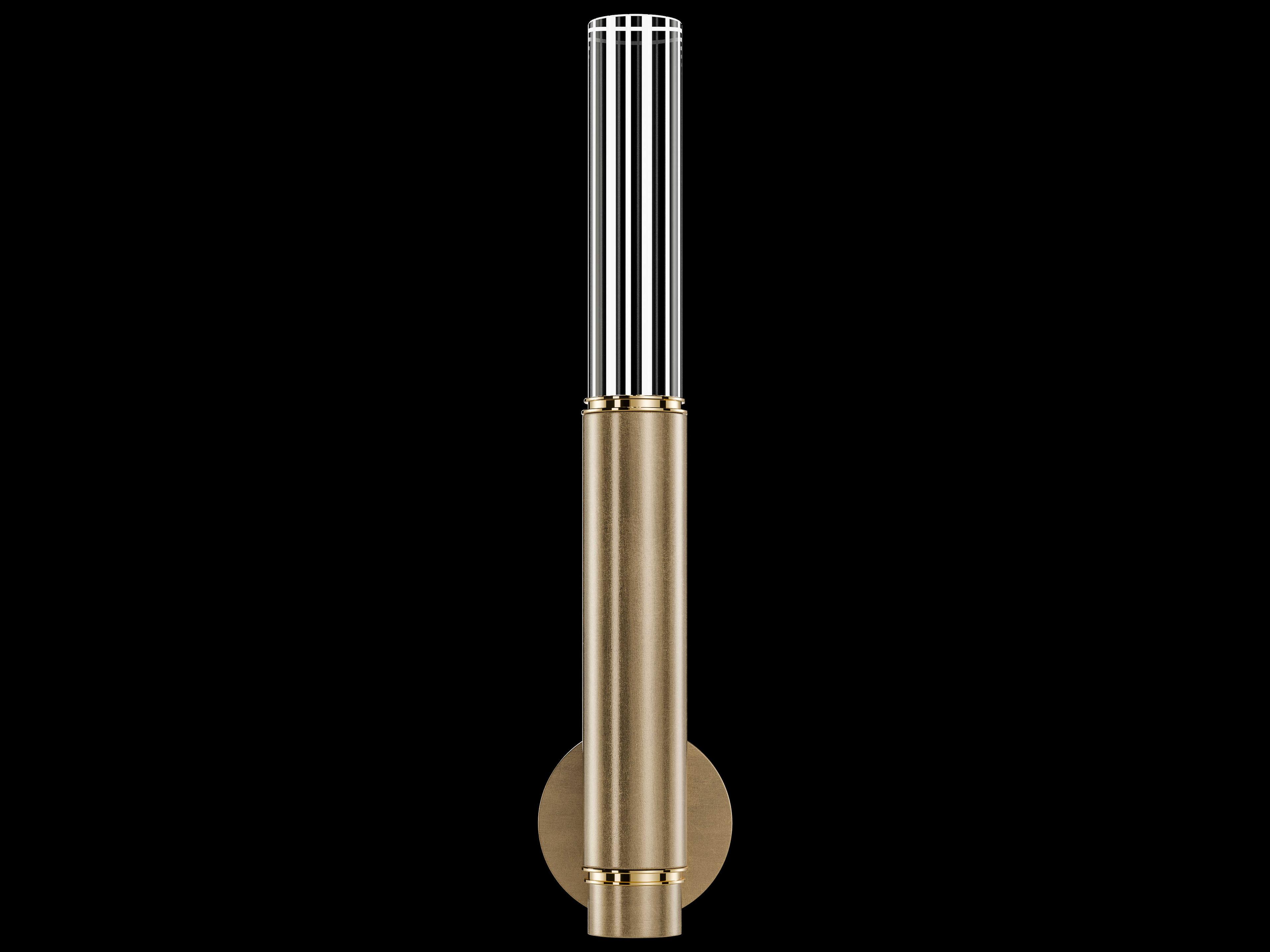 Antonia 1-Light Gold Leaf Wall Sconce