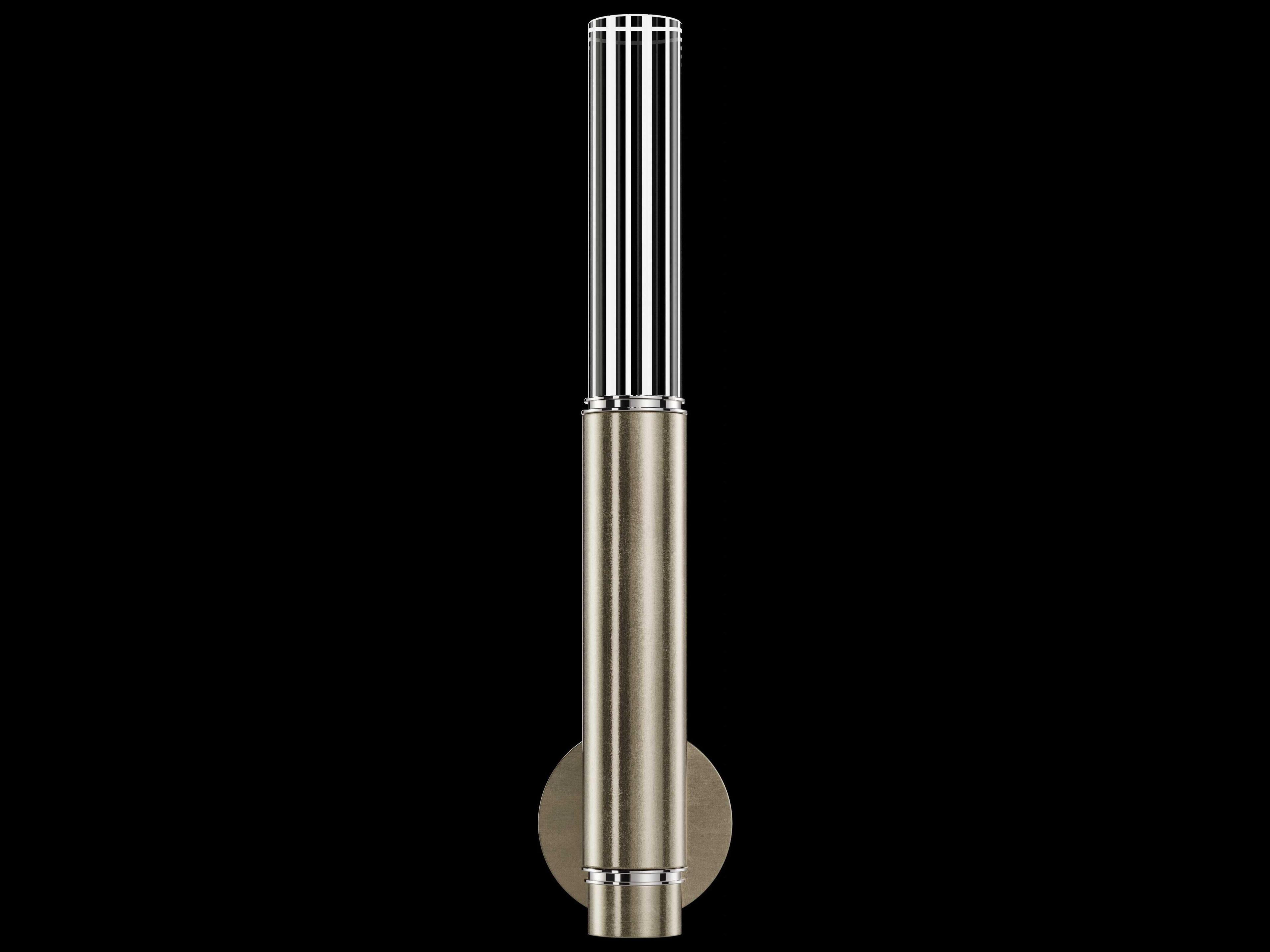 Fine Art Handcrafted Lighting Antonia 1-Light Soft Gold Leaf Wall Sconce