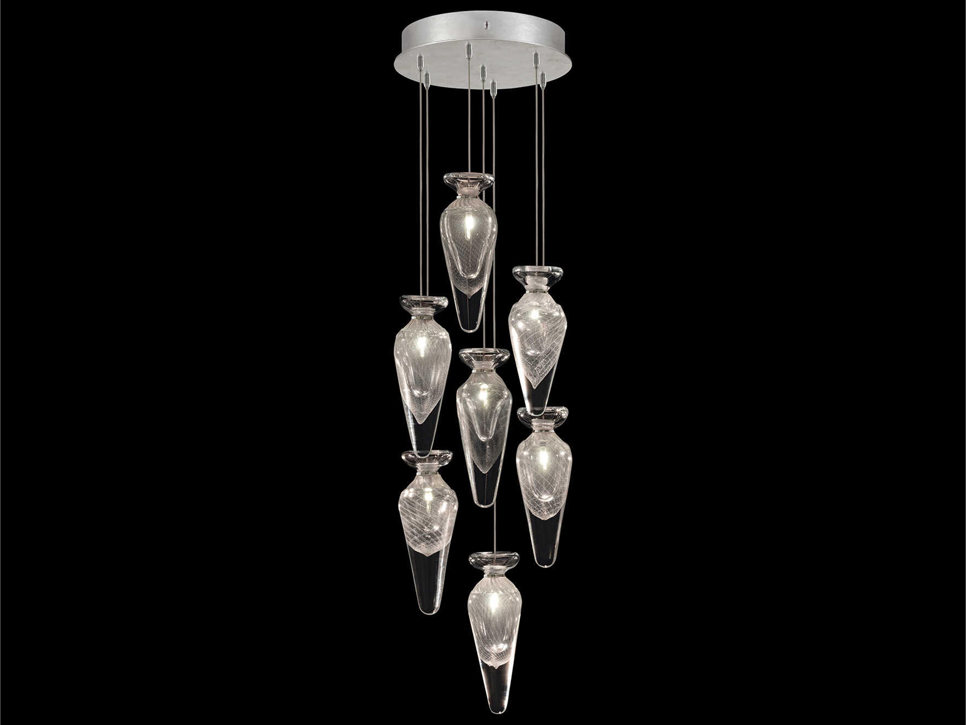 Essence 7-Light Silver Pendant