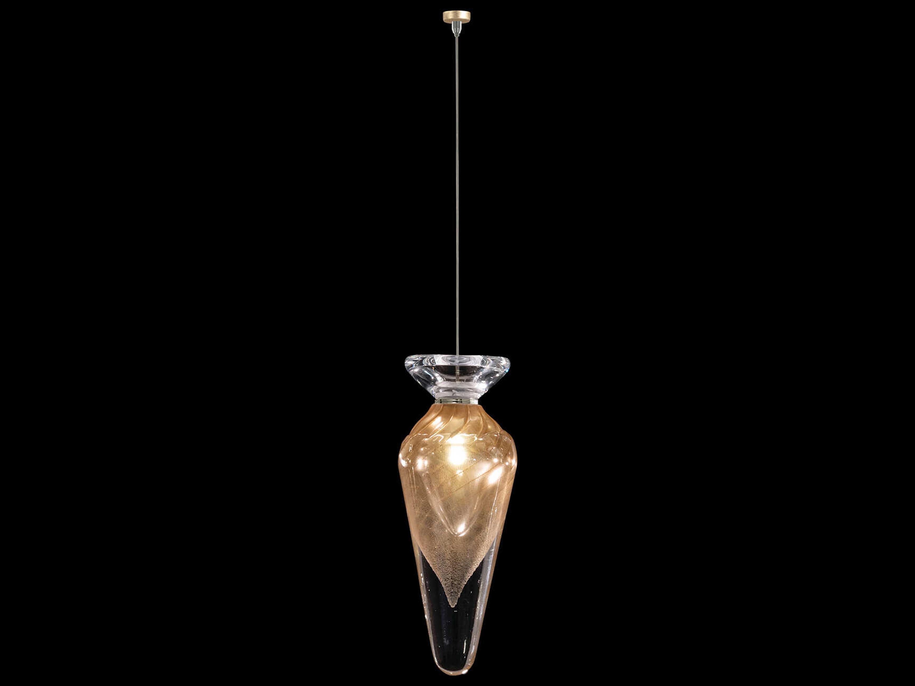 Fine Art Handcrafted Lighting Essence 1-Light Gold Mini Pendant