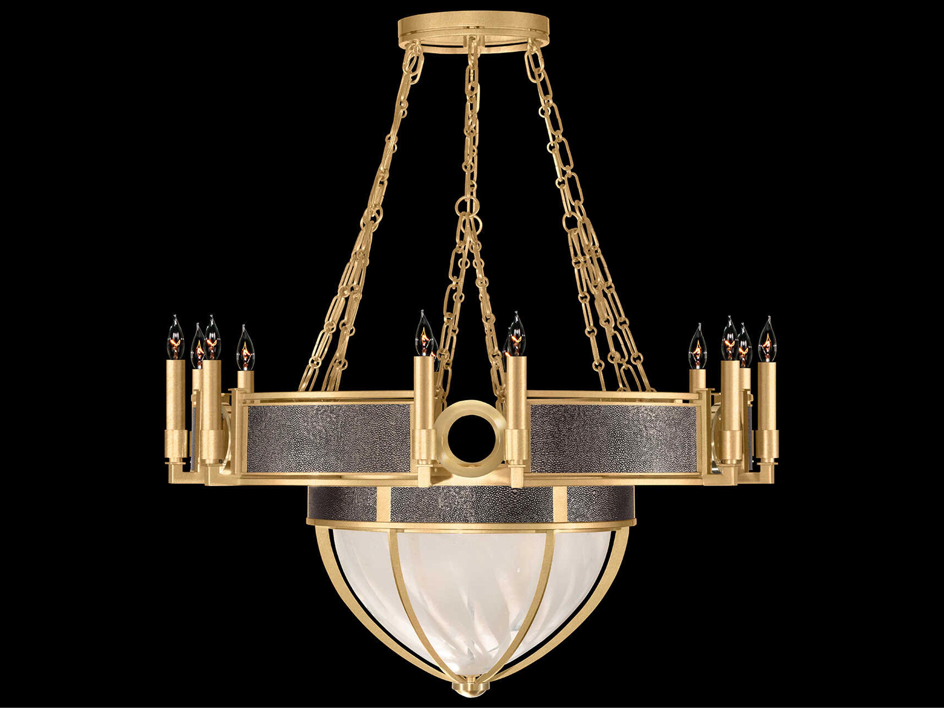Mirage 15-Light Gold Leaf Traditional Candelabra Chandelier