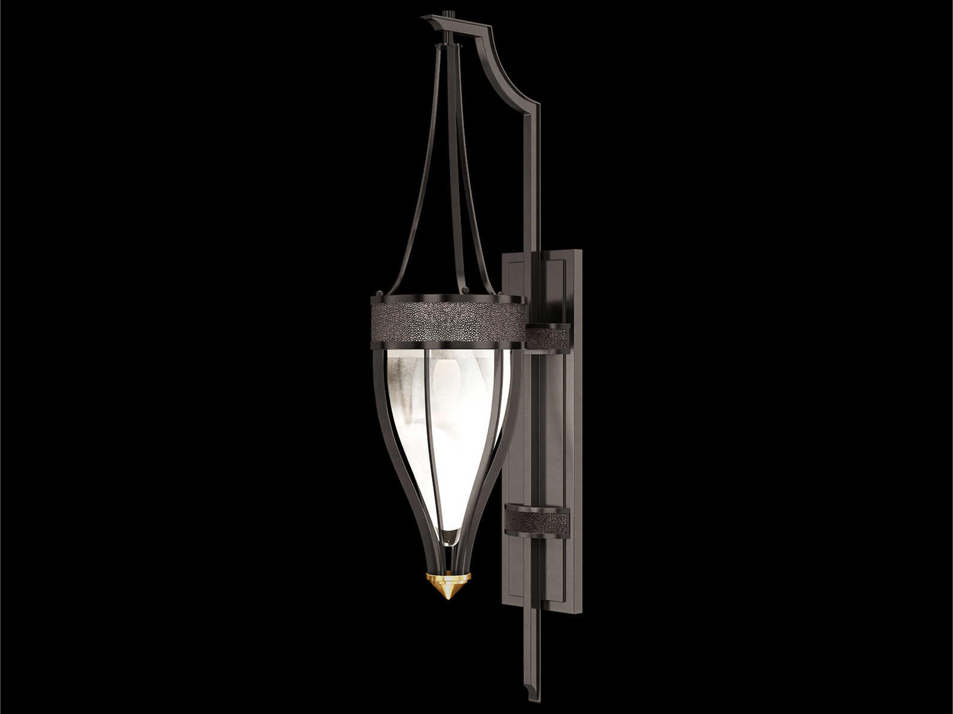 Mirage 1-Light Midnight Steel Traditional Wall Sconce
