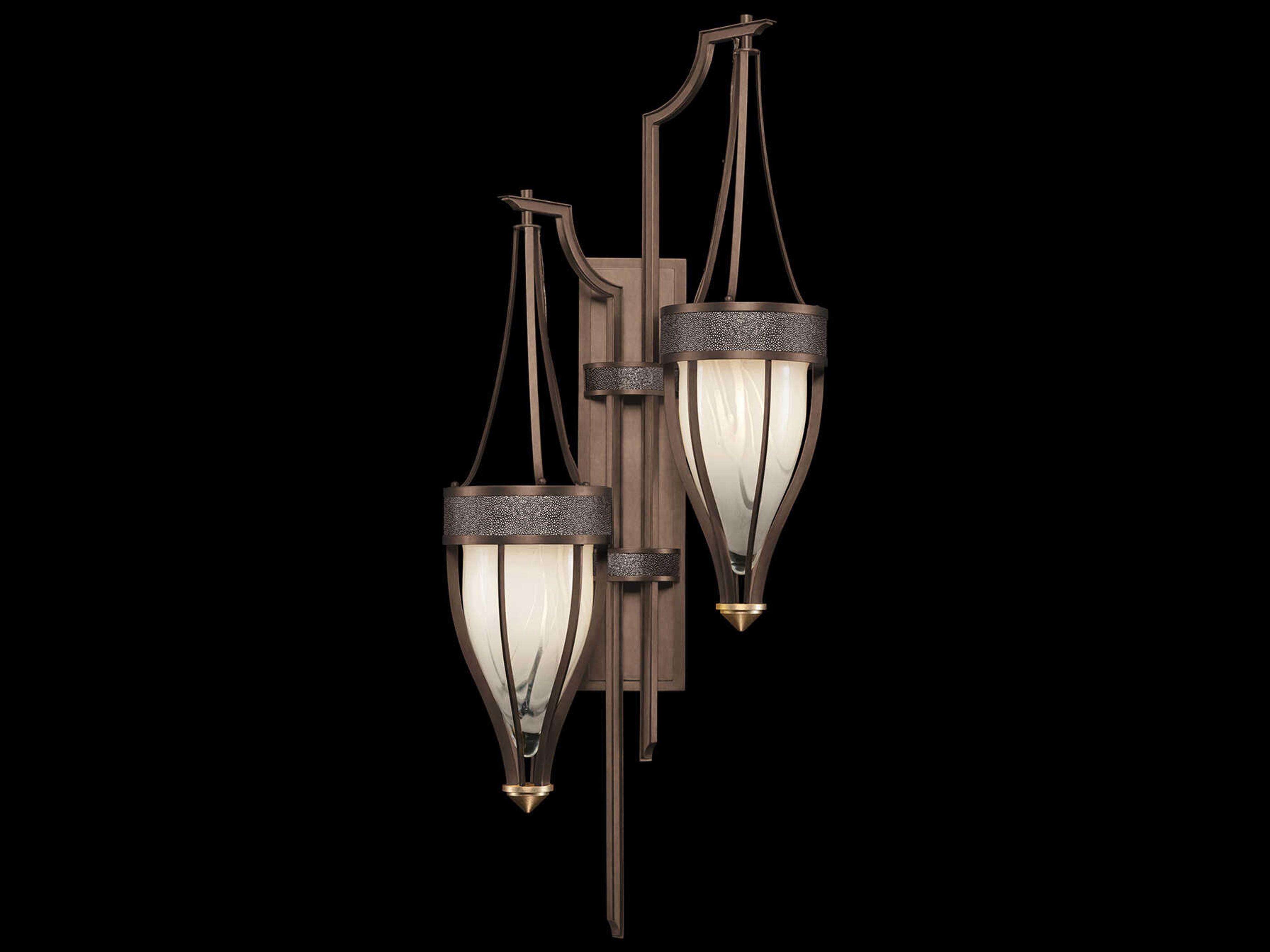 Mirage 2-Light Bronze Traditional Wall Sconce