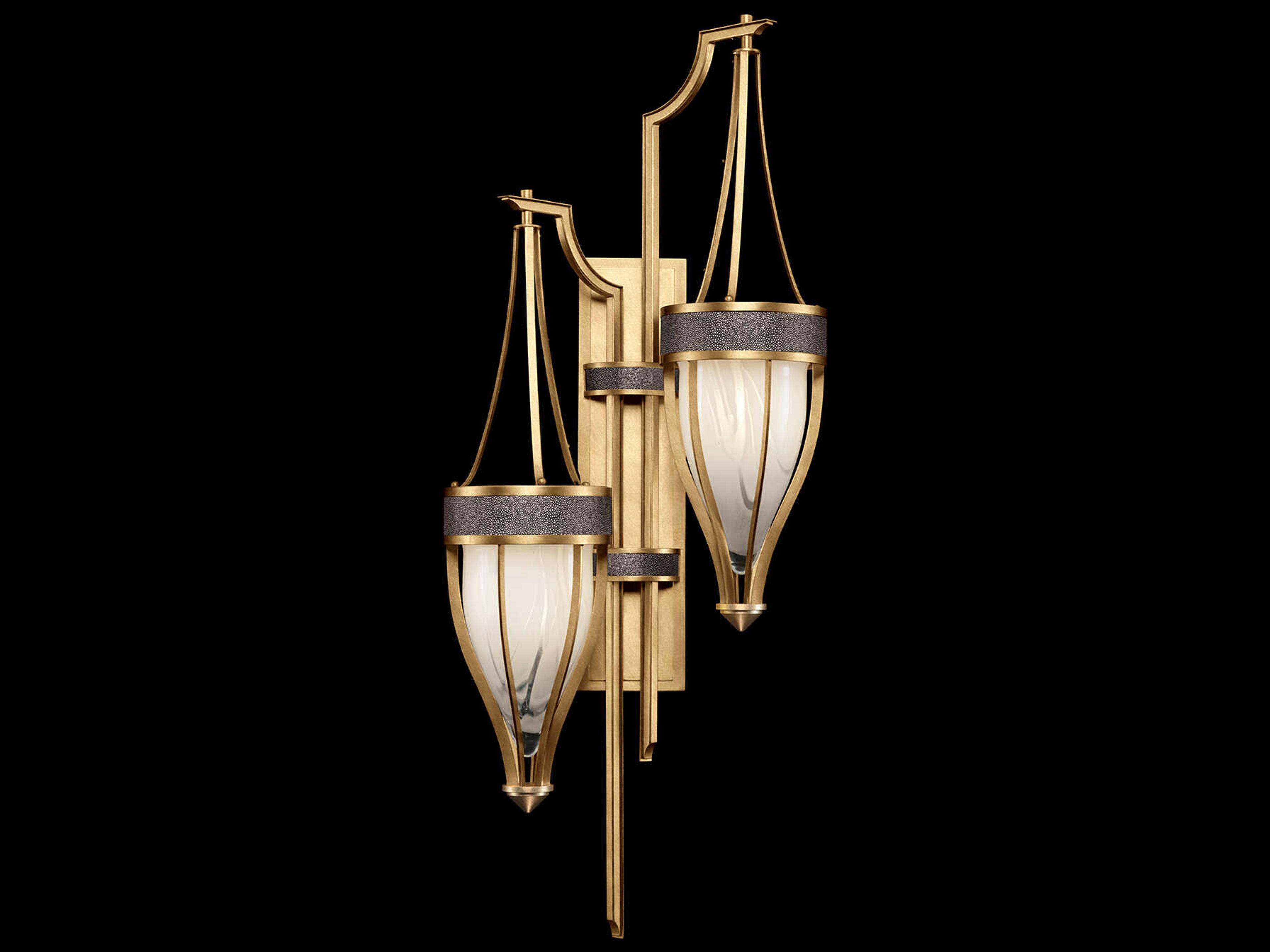 Mirage 2-Light Gold Leaf Traditional Wall Sconce