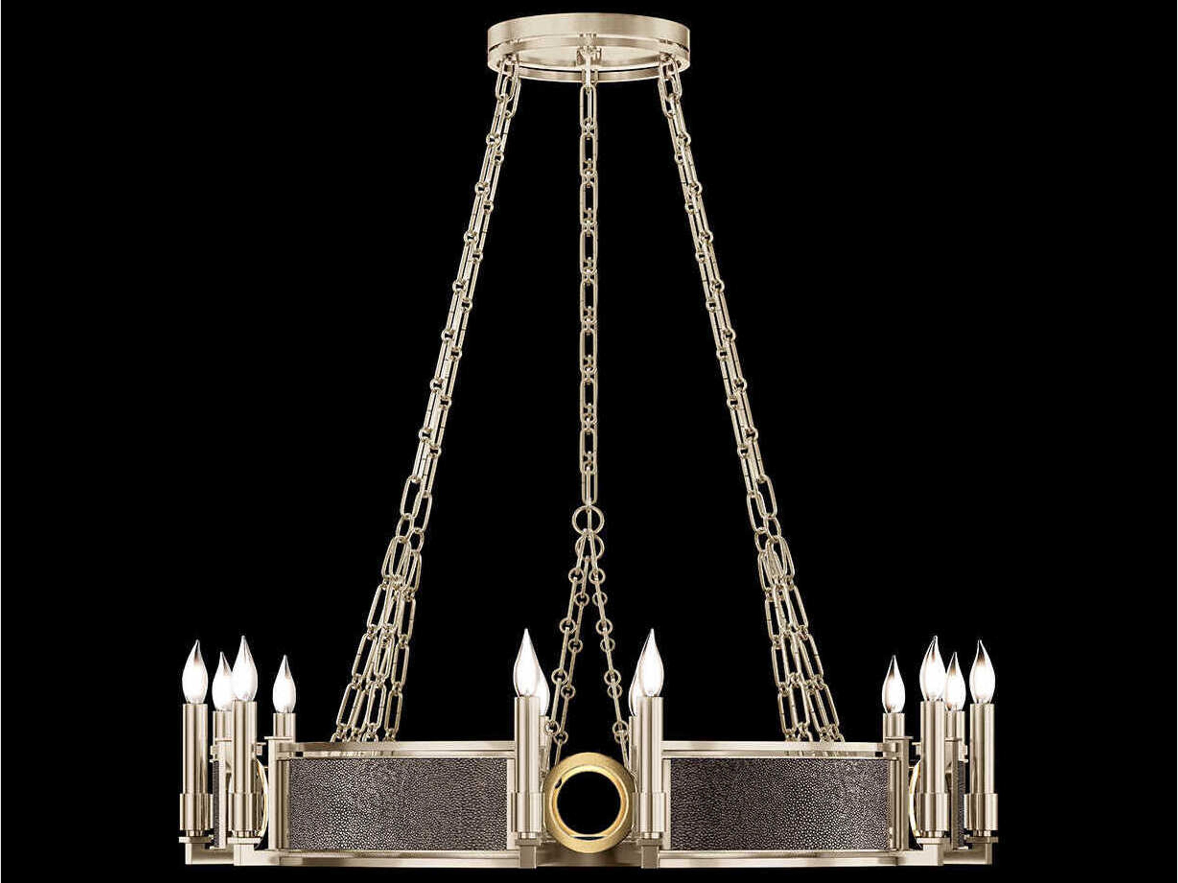 Mirage 12-Light Champagne Gold Traditional Candelabra Round Chandelier