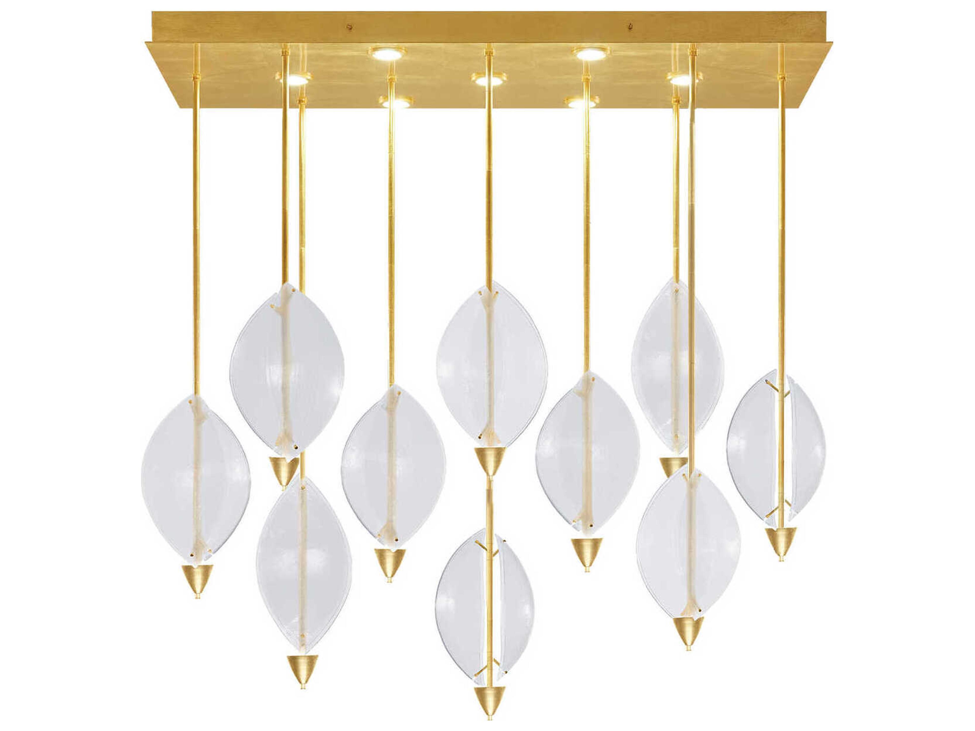 Fine Art Handcrafted Lighting Embark 17-Light Gold Island Pendant