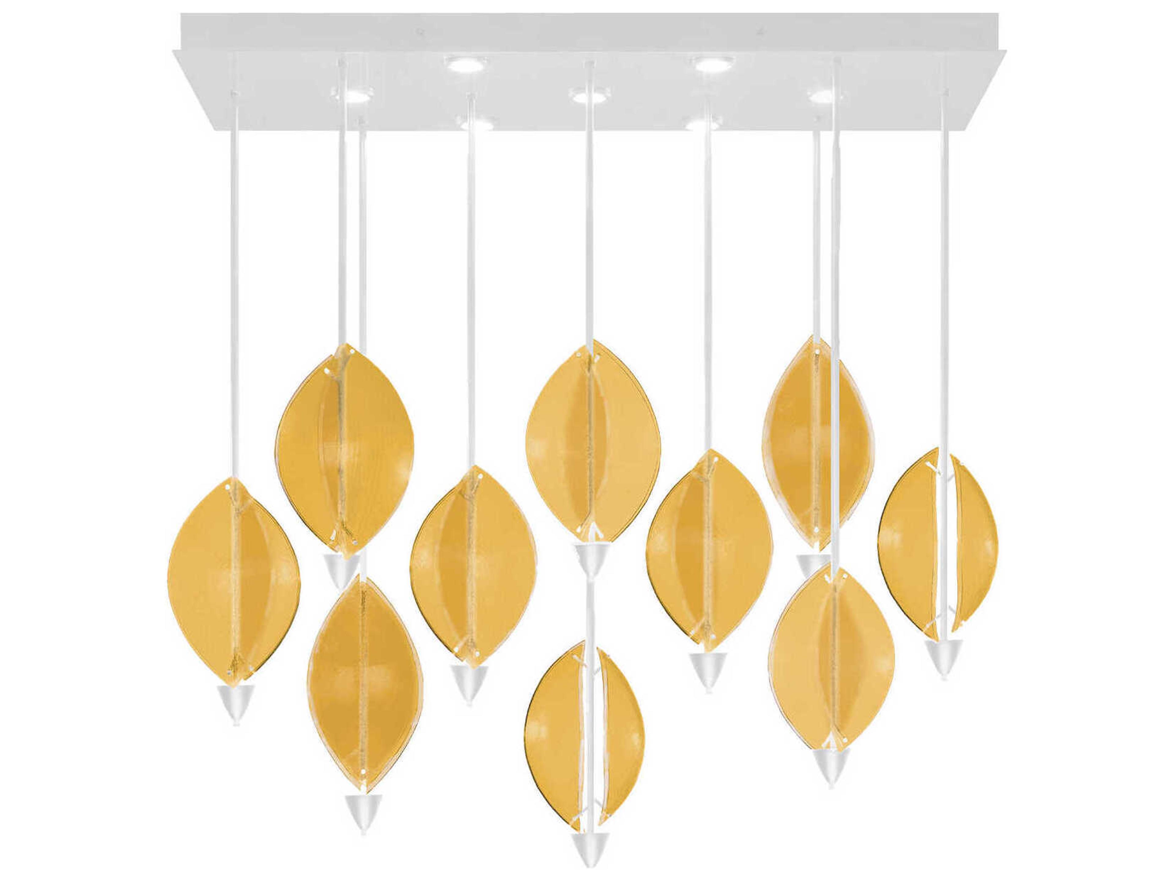 Fine Art Handcrafted Lighting Embark 17-Light White Island Pendant