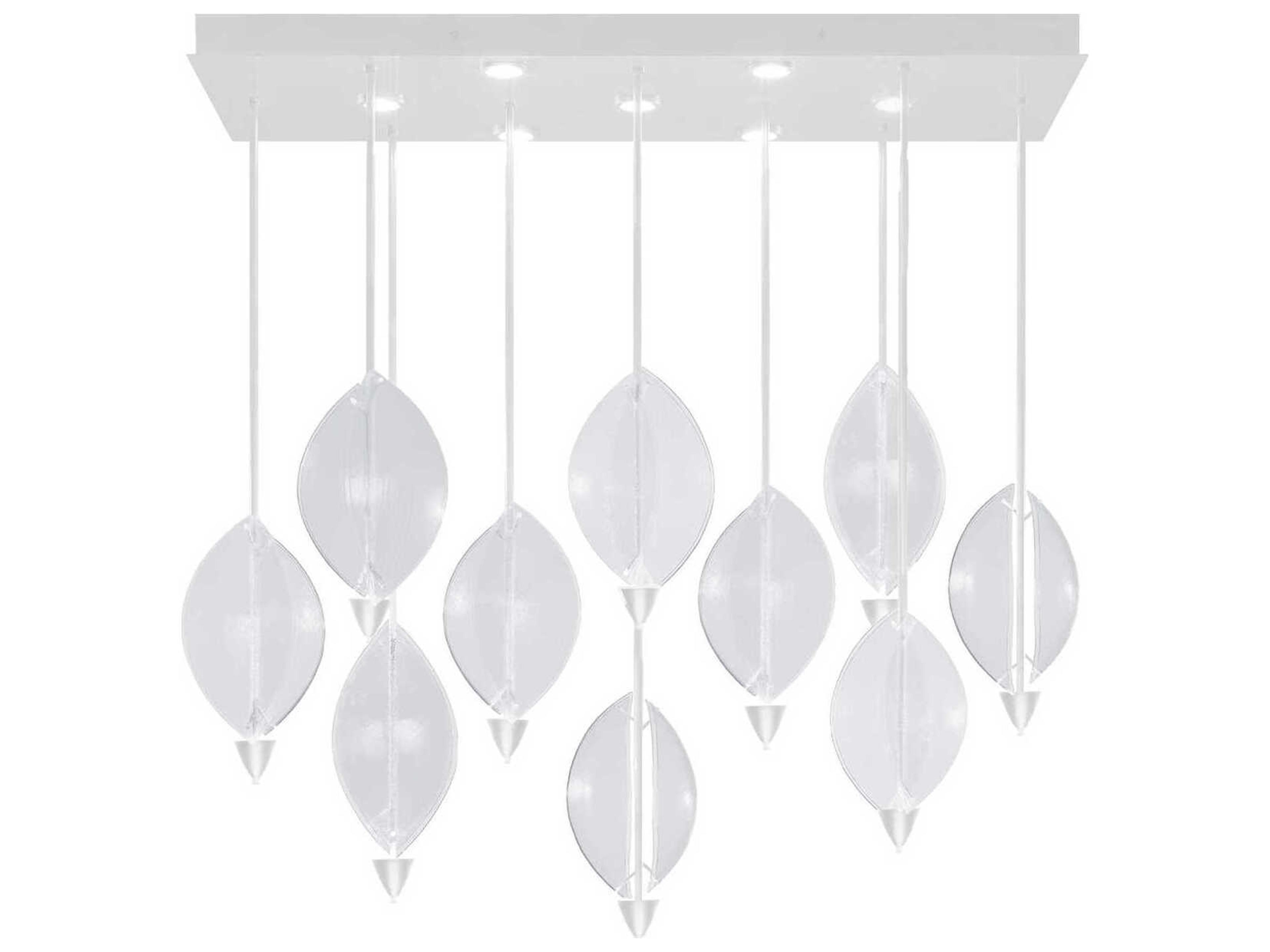 Fine Art Handcrafted Lighting Embark 17-Light White Island Pendant
