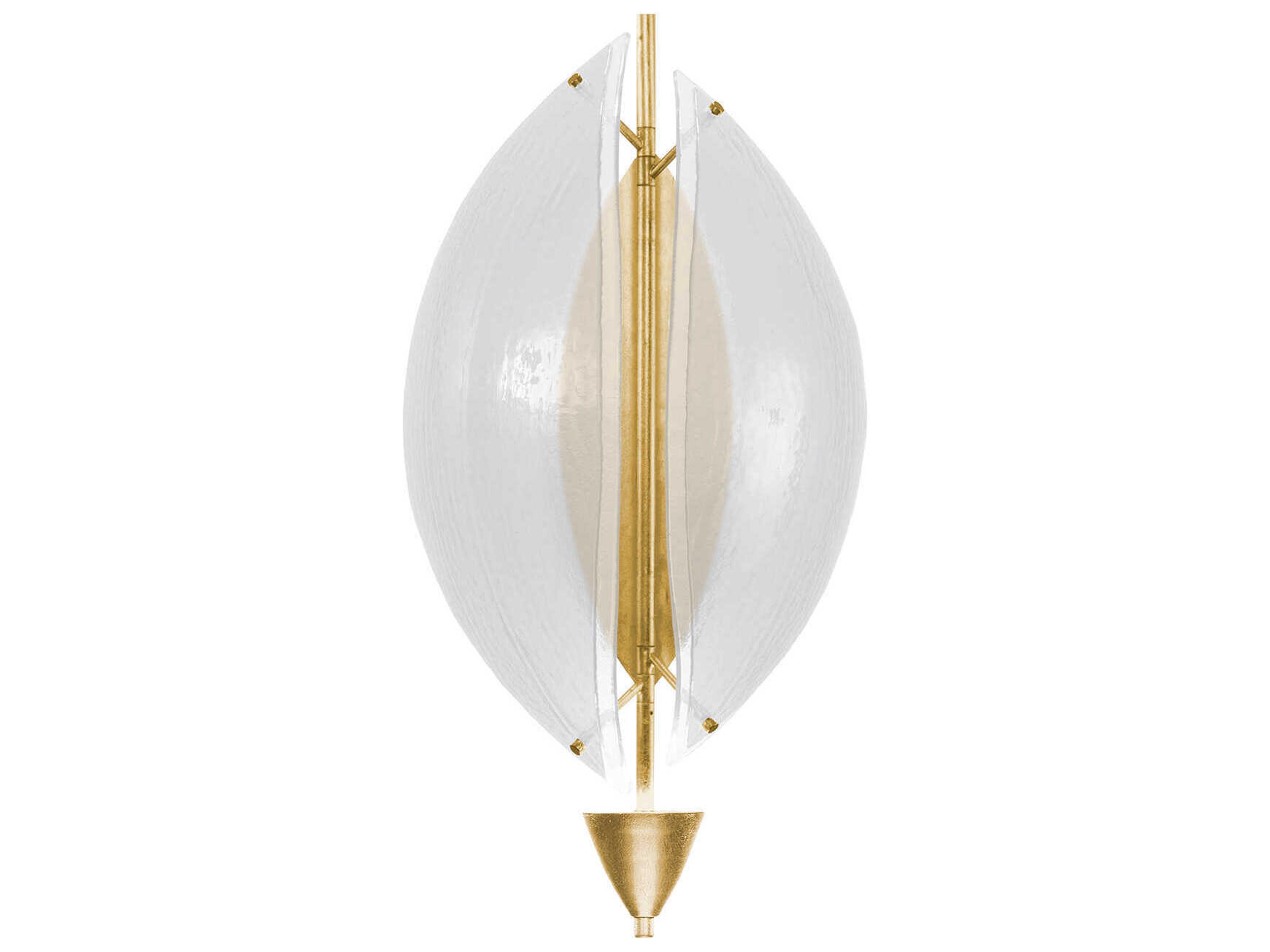 Fine Art Handcrafted Lighting Embark 1-Light Gold Wall Sconce