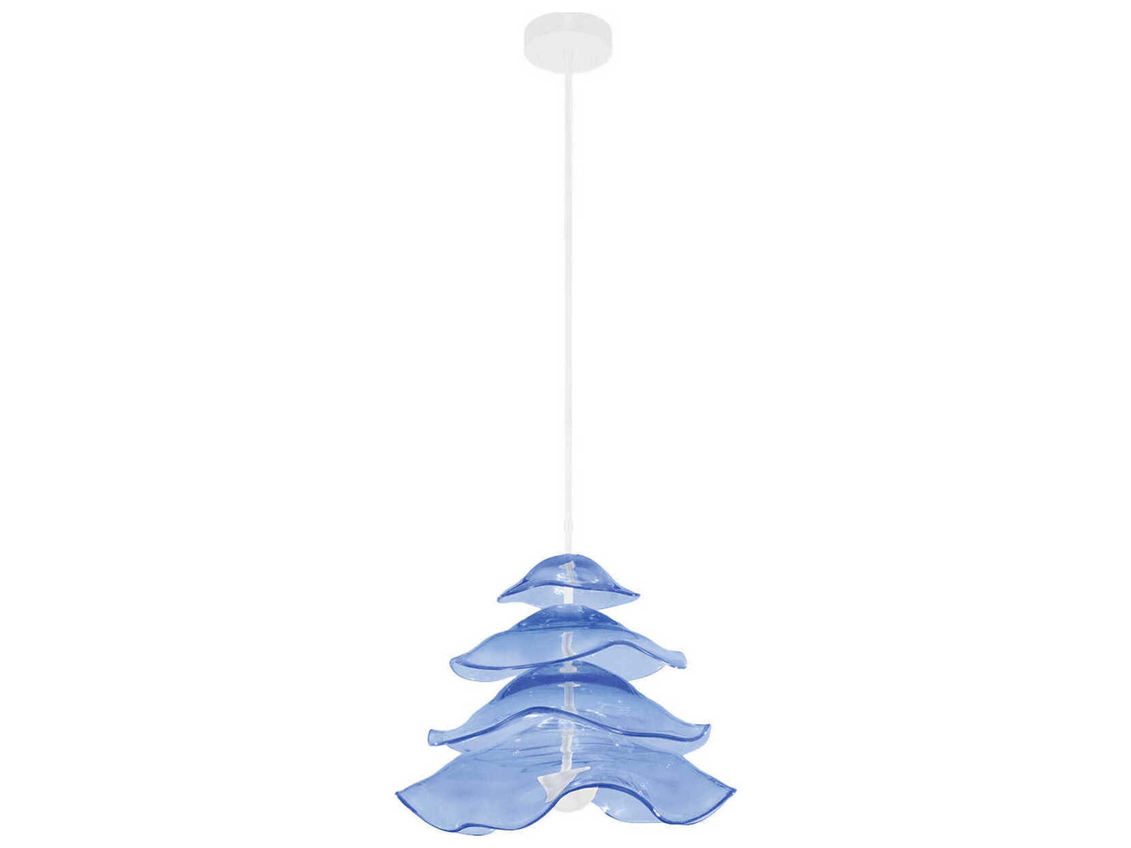 Embark 1-Light White Tiered Pendant