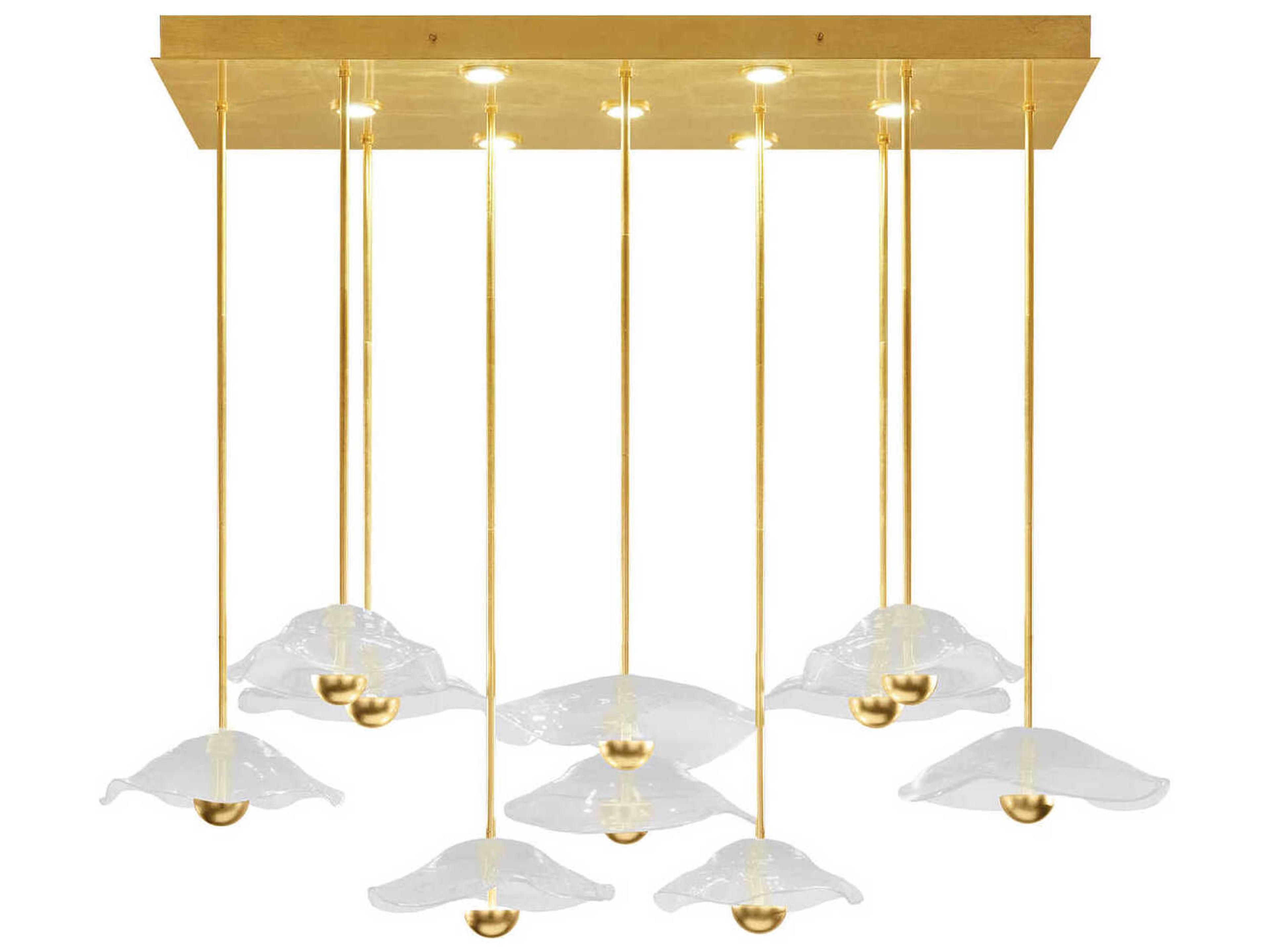 Fine Art Handcrafted Lighting Embark 17-Light Gold Island Pendant
