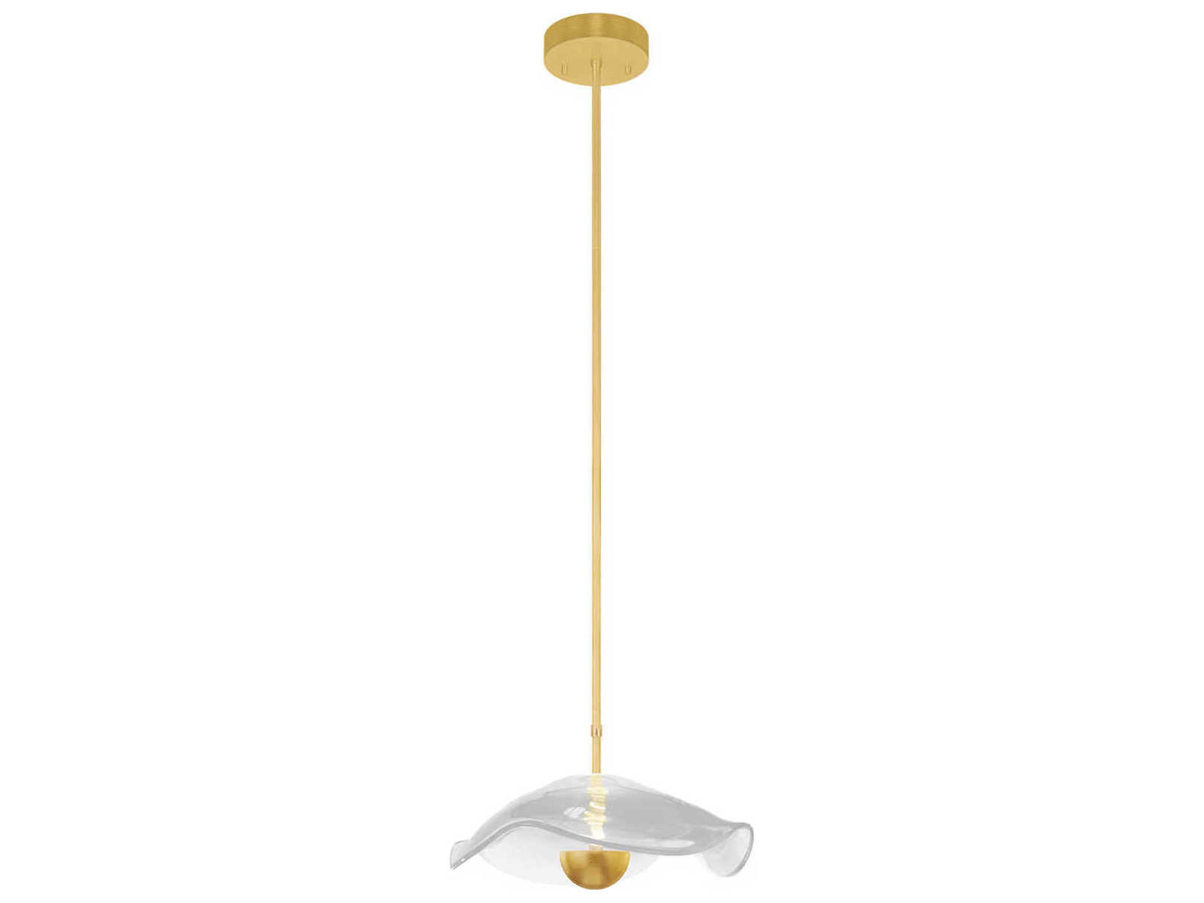 Fine Art Handcrafted Lighting Embark 1-Light Gold Mini Pendant