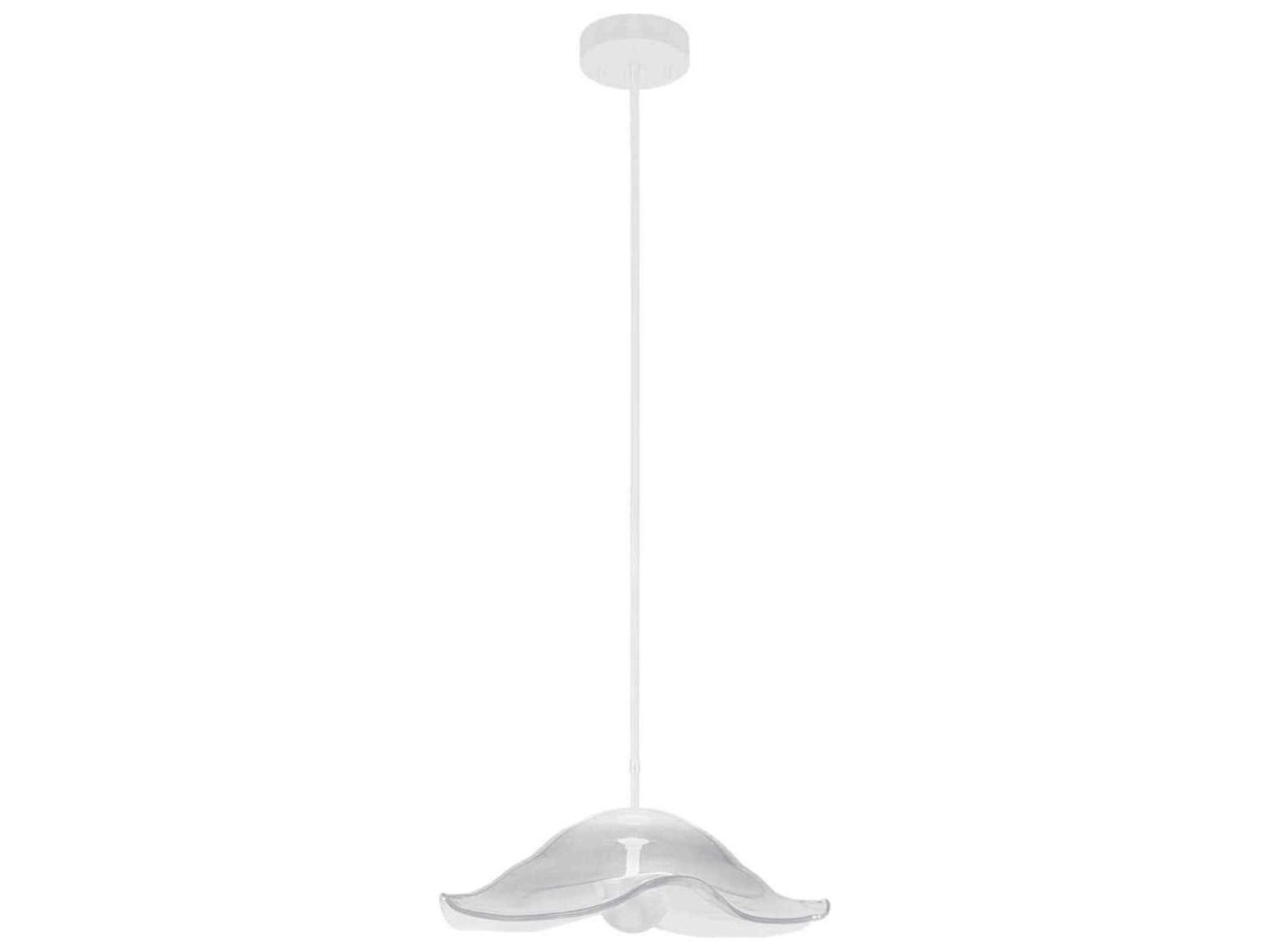 Fine Art Handcrafted Lighting Embark 1-Light White Pendant