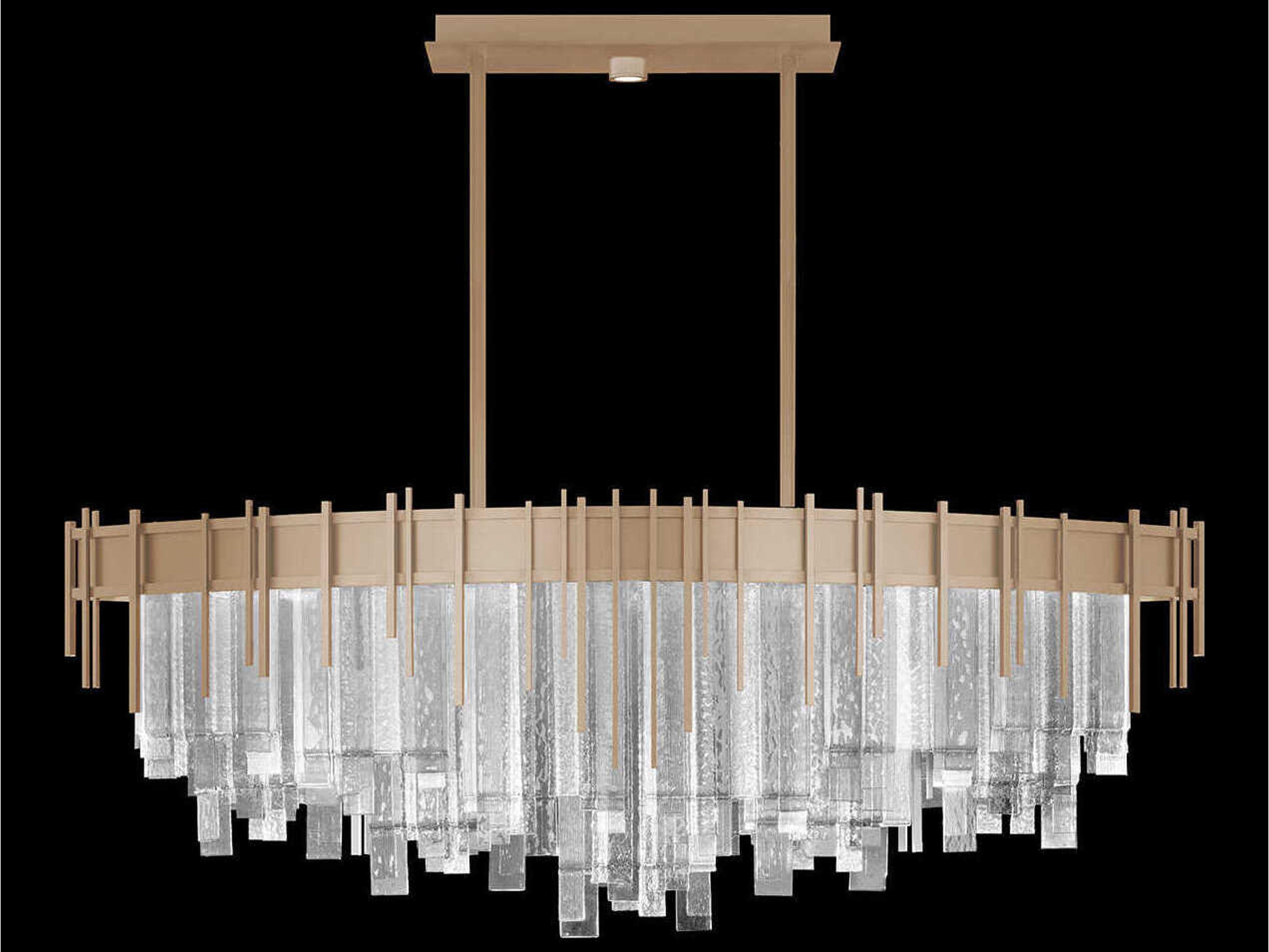 Arpeggio 19-Light Soft Gold Linear Island Pendant
