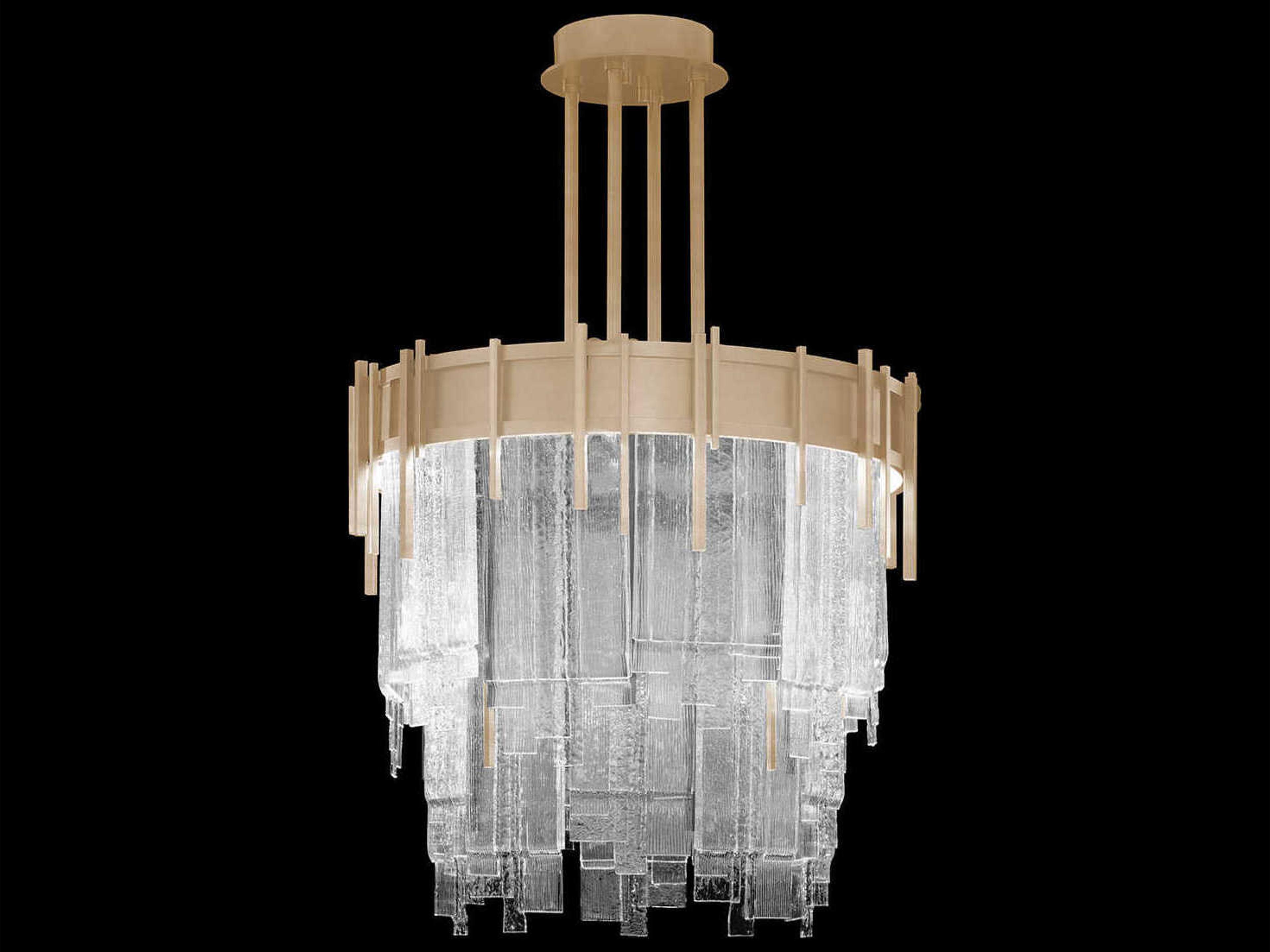 Arpeggio 10-Light Soft Gold Round Pendant