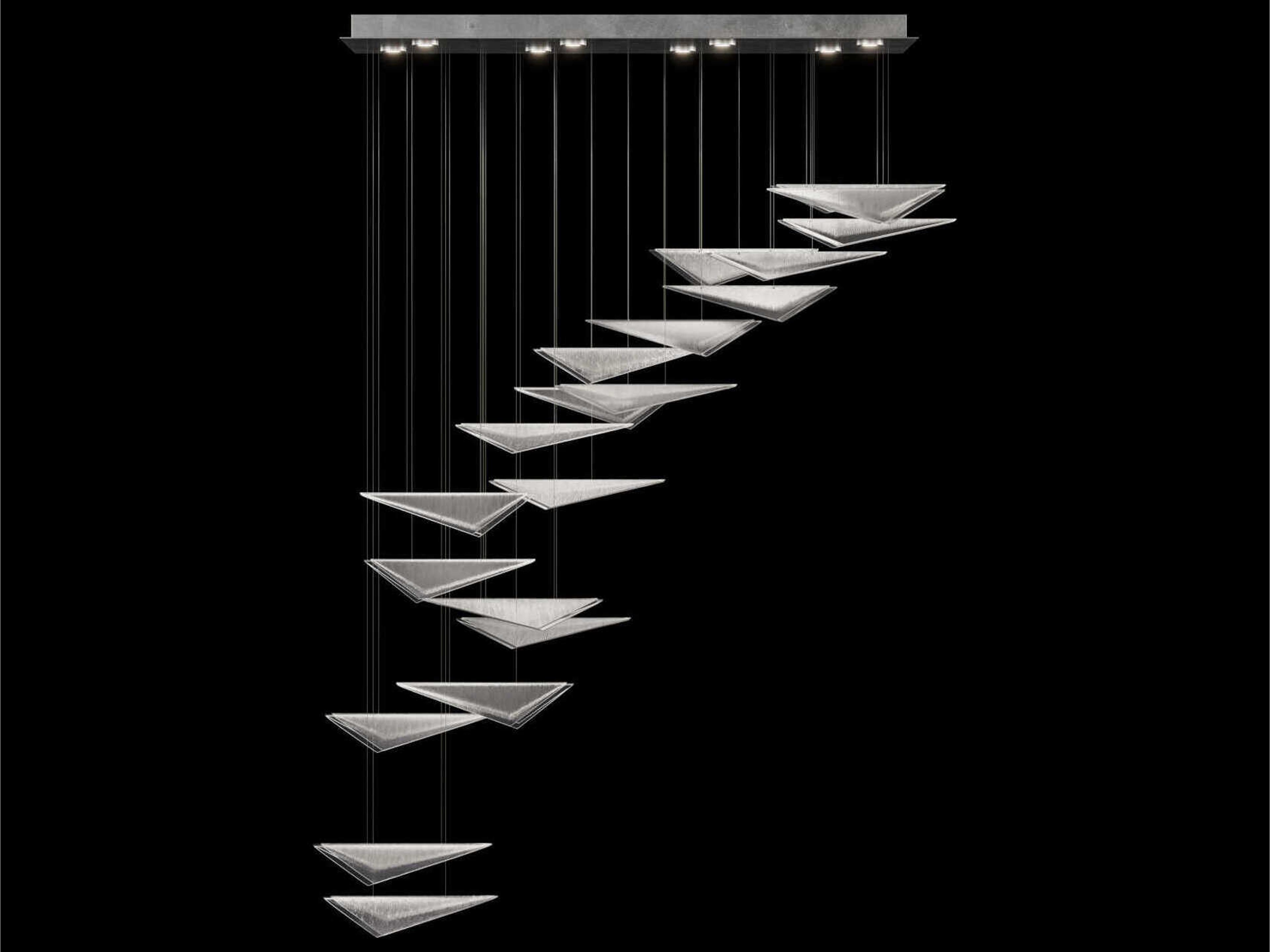 Volo 8-Light Silver Tiered Island Pendant