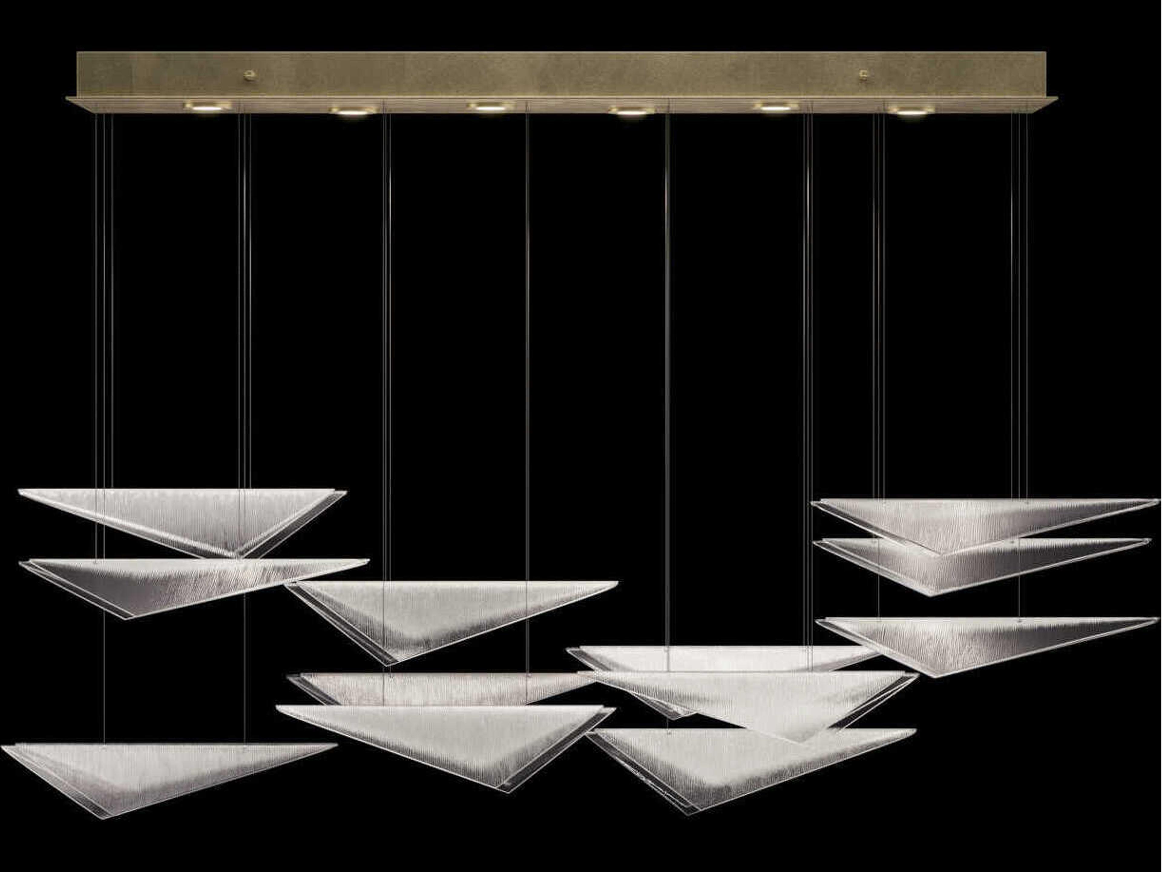 Volo 6-Light Soft Gold Linear Island Pendant