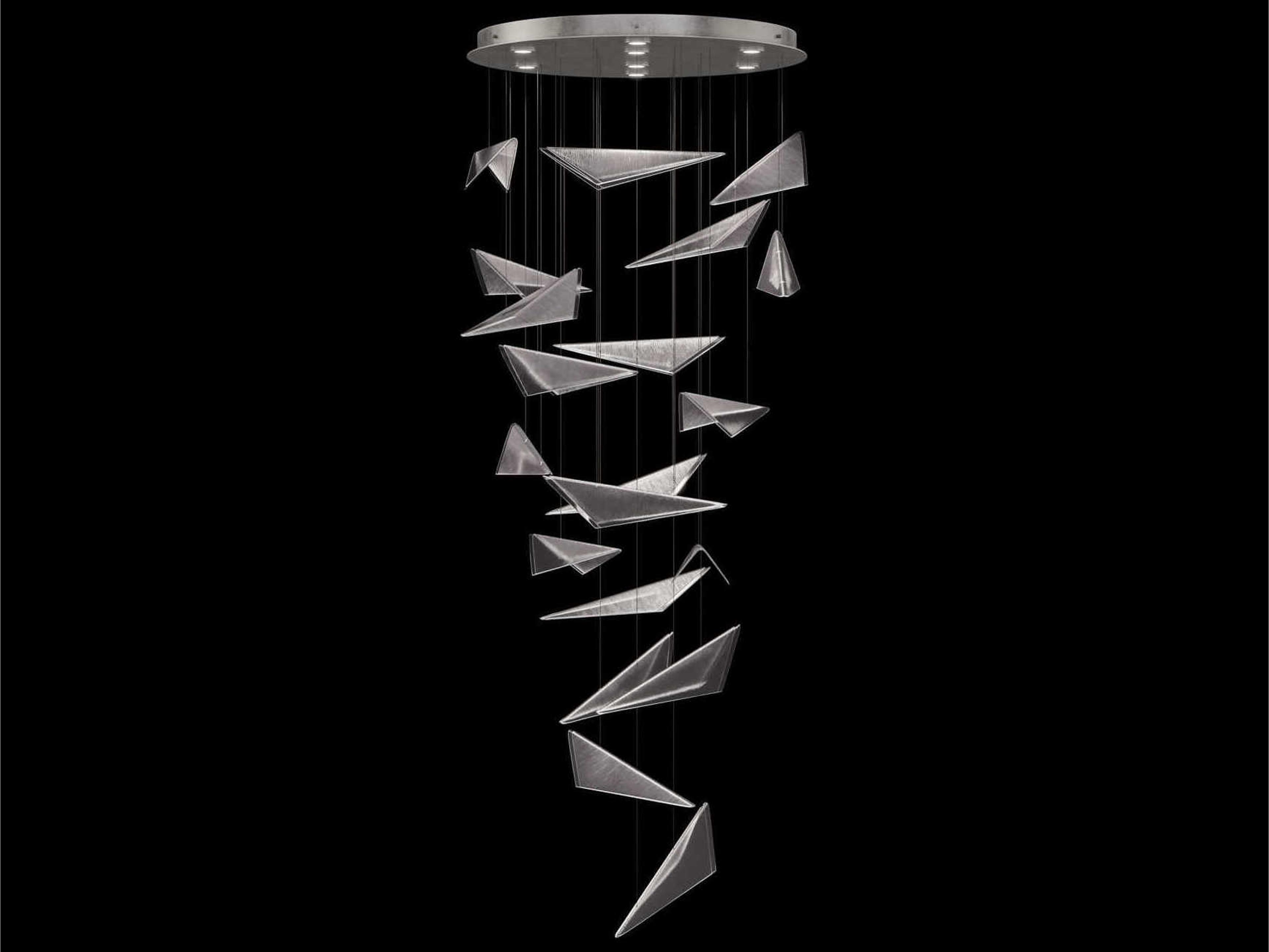 Volo 8-Light Silver Tiered Pendant