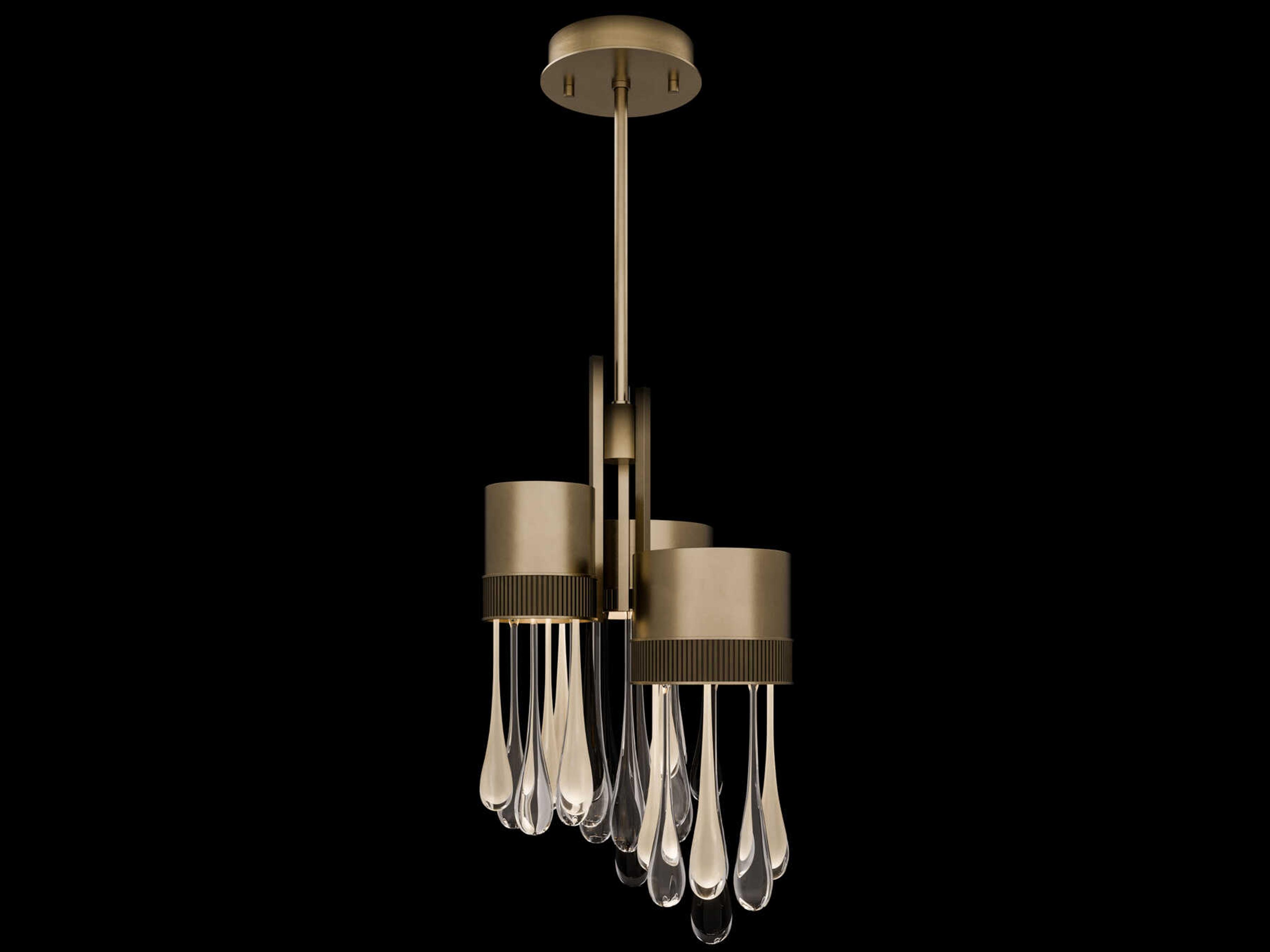 Rain Ombre Bronze Tiered Pendant
