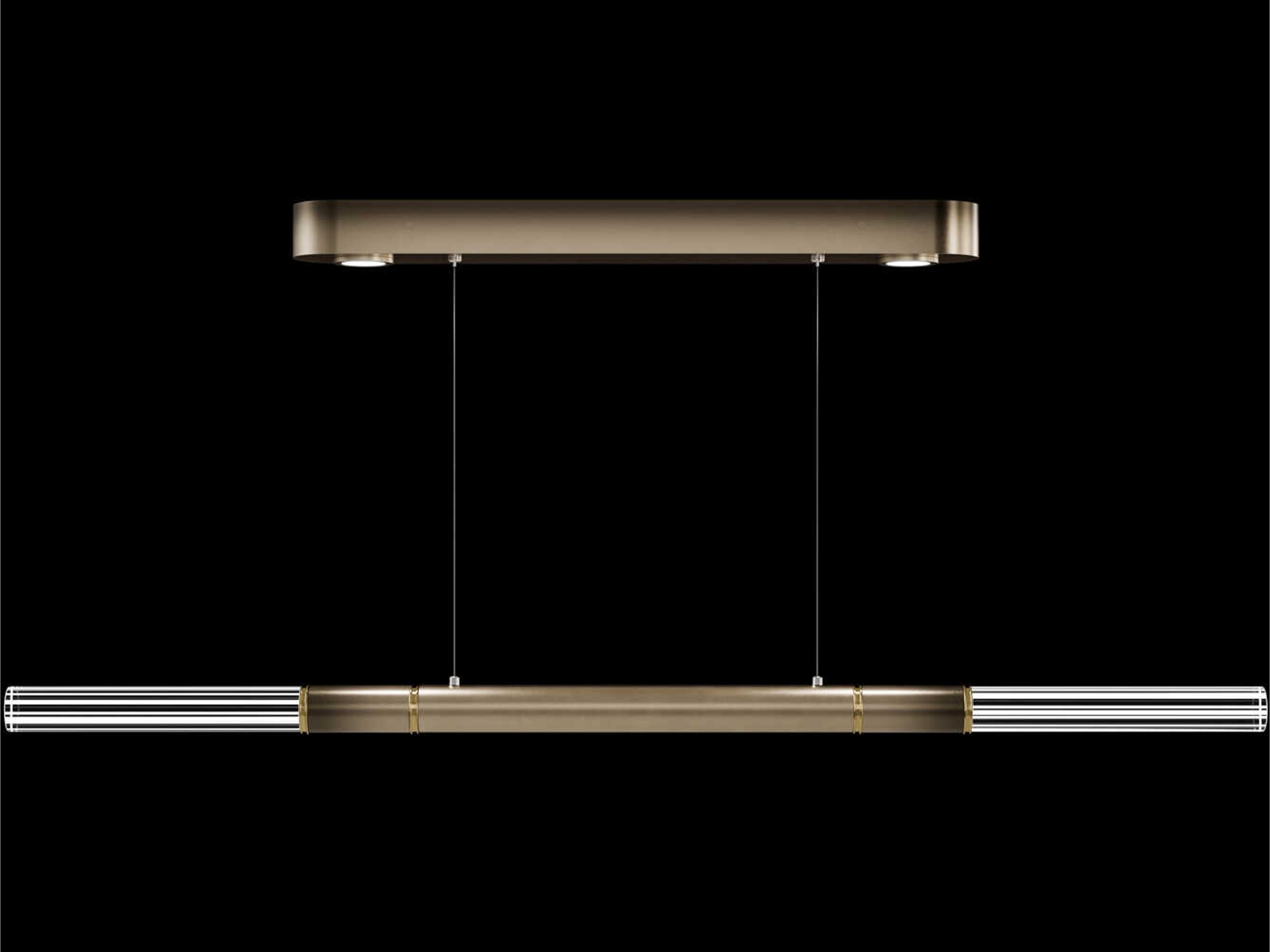 Antonia 4-Light Ombre Bronze Linear Island Pendant