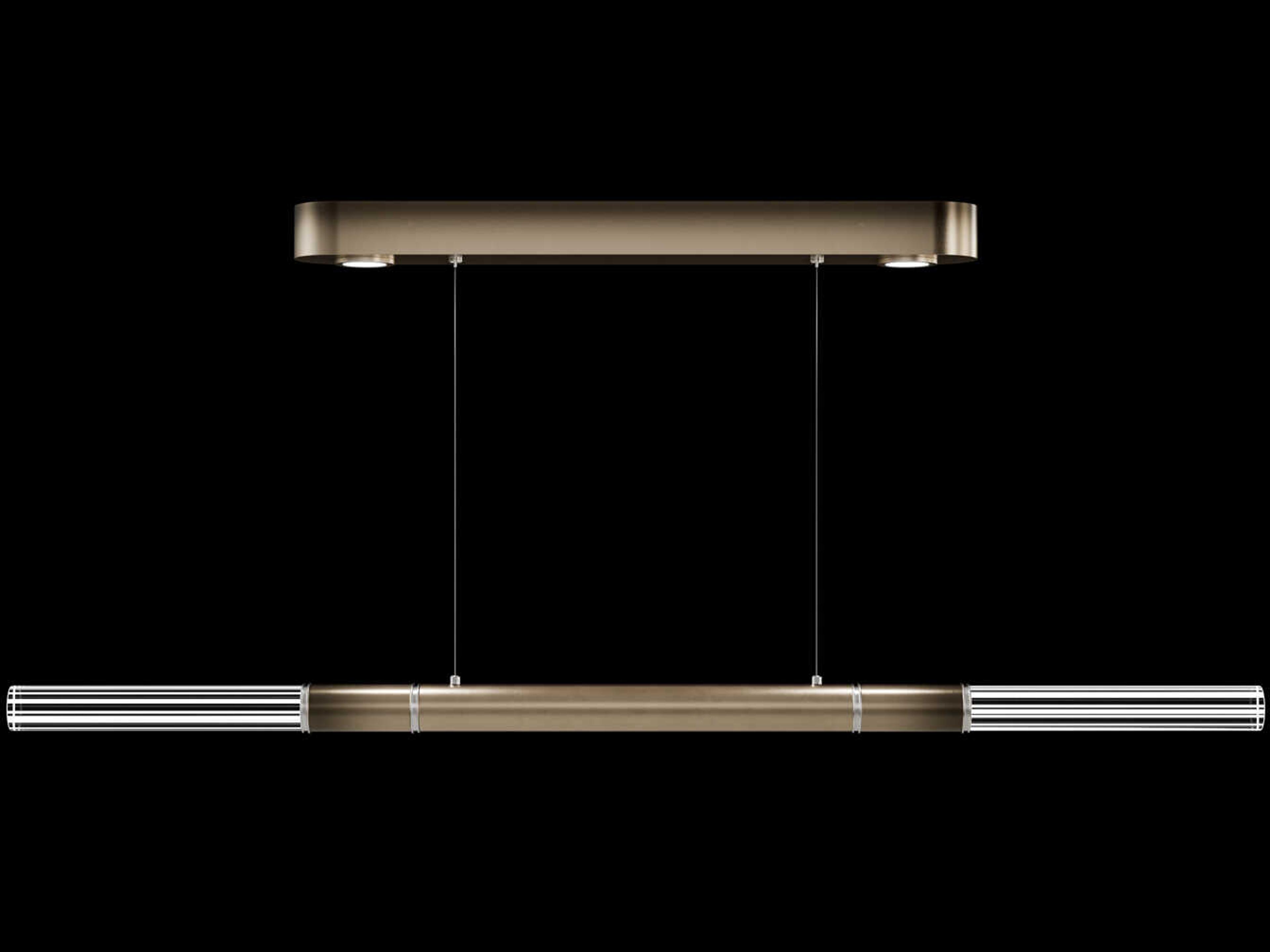 Fine Art Handcrafted Lighting Antonia 4-Light Ombre Bronze Linear Island Pendant