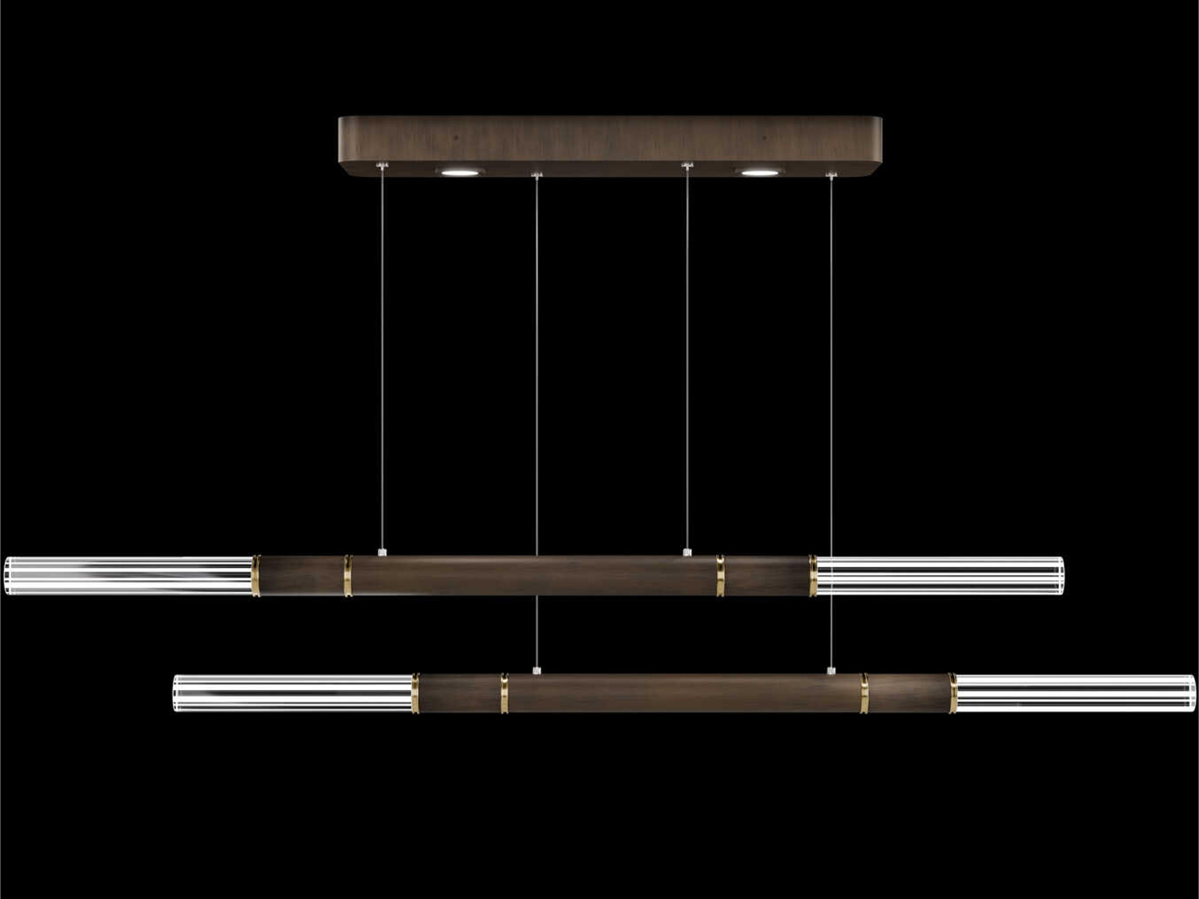 Antonia 6-Light Bronze Linear Island Pendant