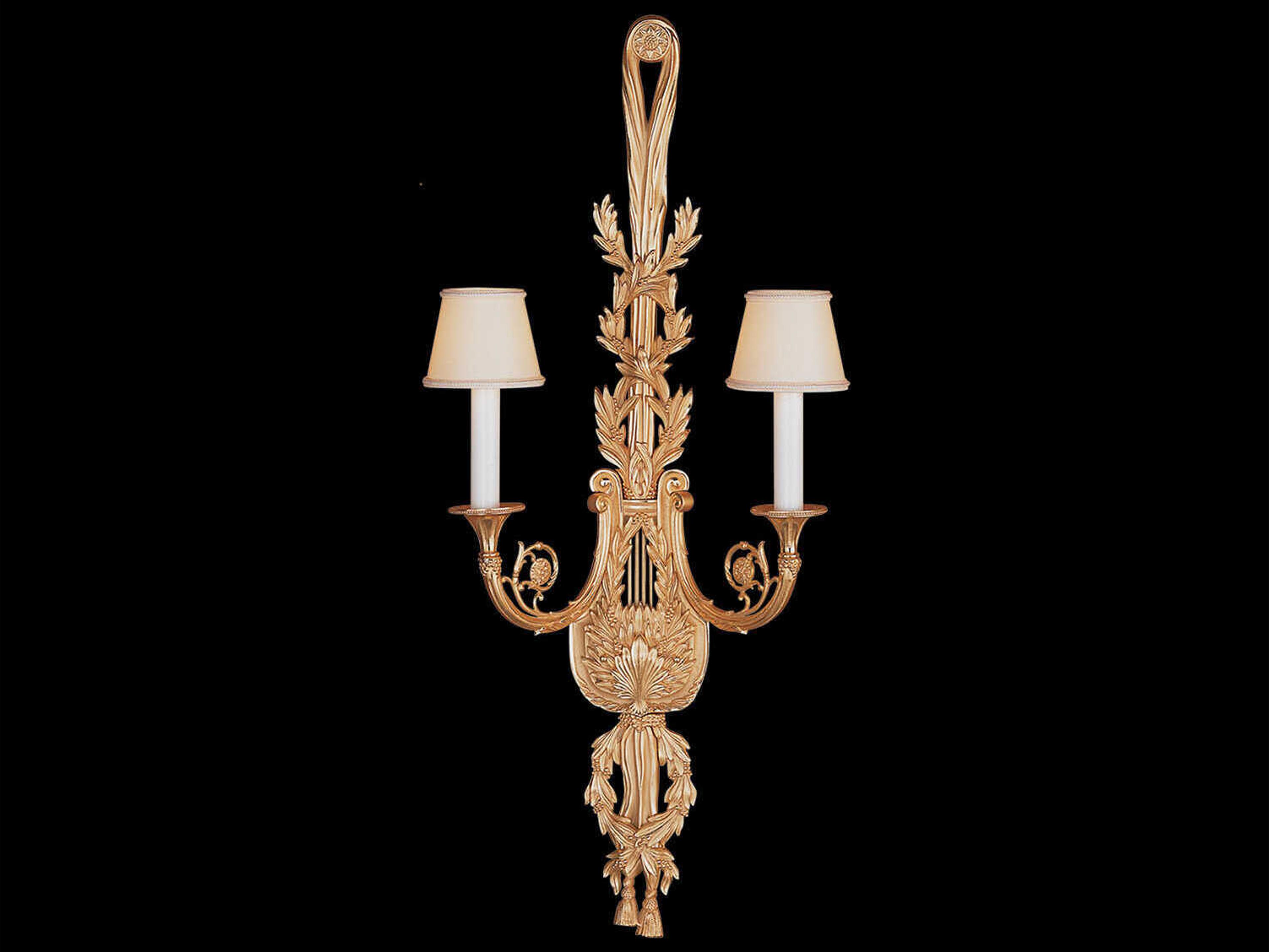 Mariner Luxury 2-Light Antique Gold Plated Traditional Wall Sconce