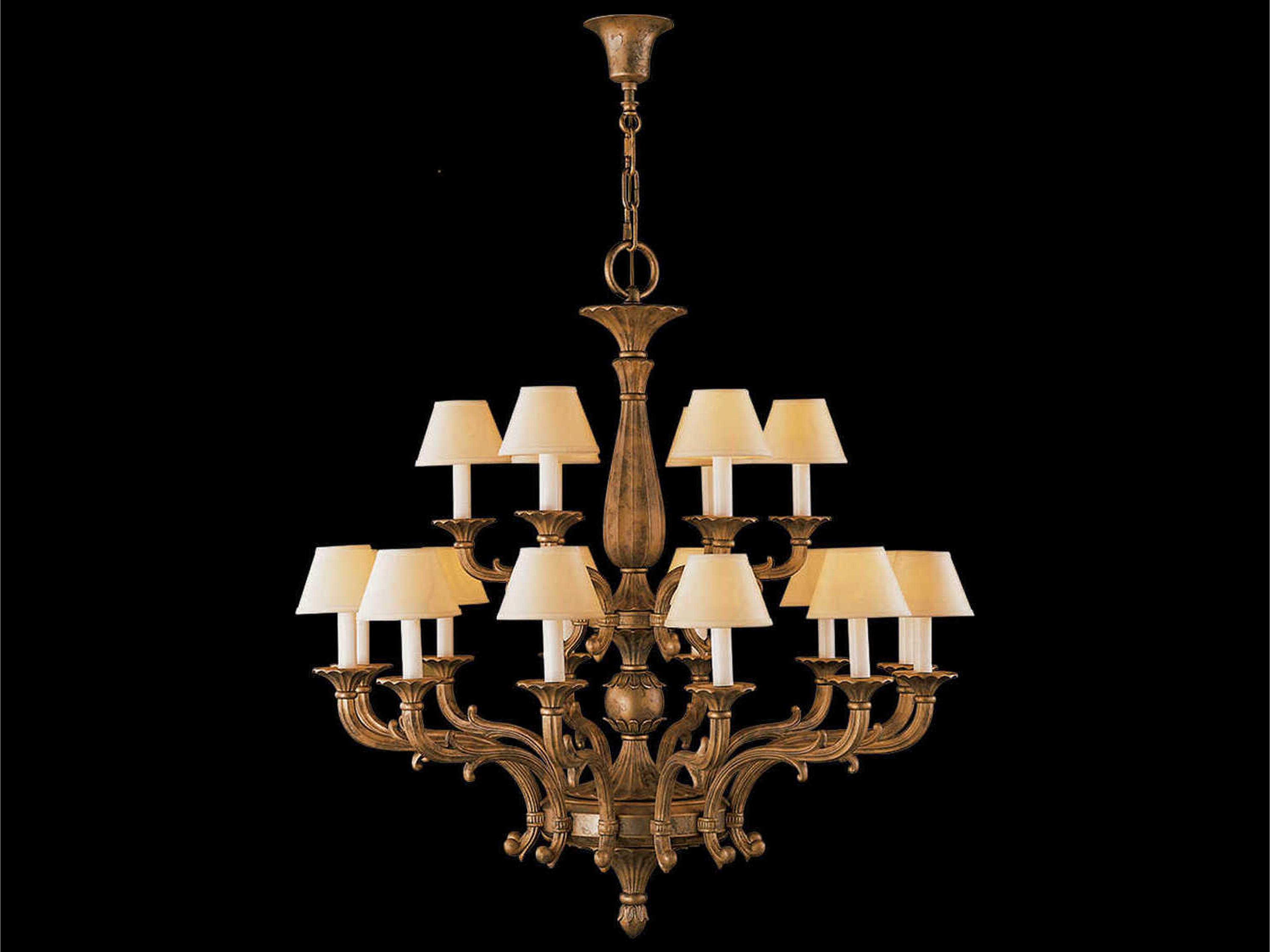 Mariner Luxury 18-Light Aged Bronze Traditional Candelabra Chandelier