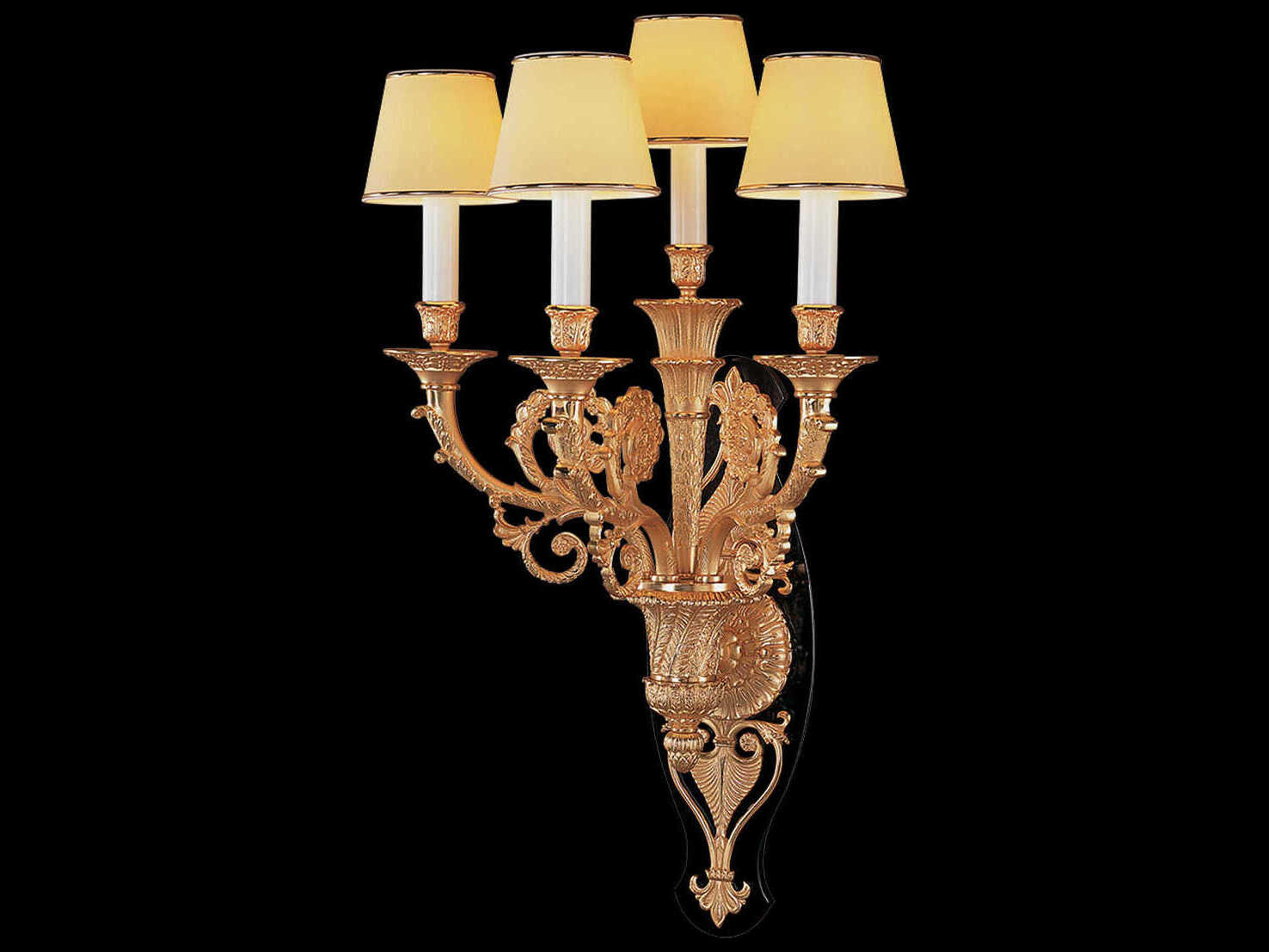 Mariner Luxury 4-Light French Gold Traditional Wall Sconce