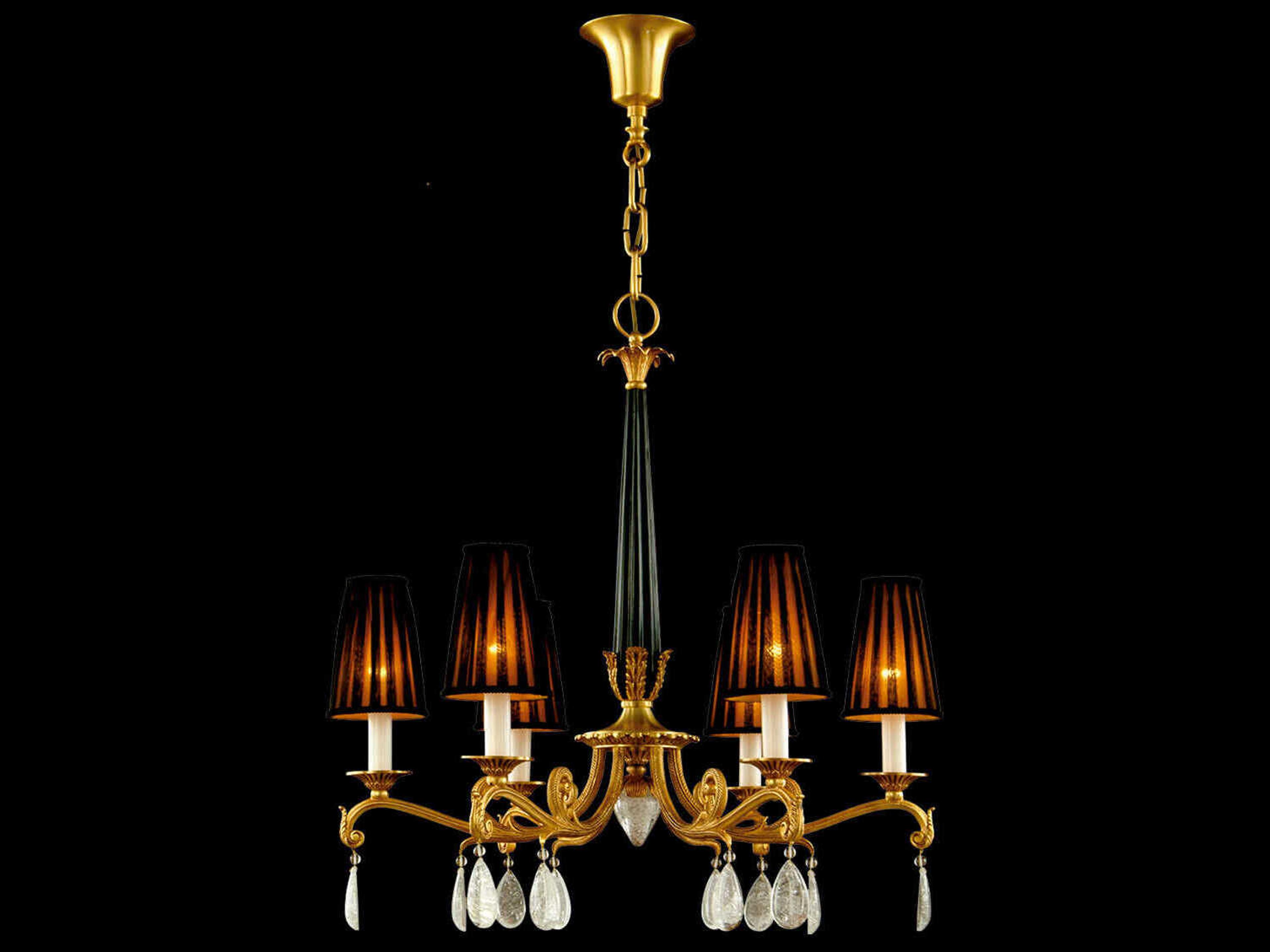 Mariner Luxury 6-Light French Gold Traditional Candelabra Chandelier