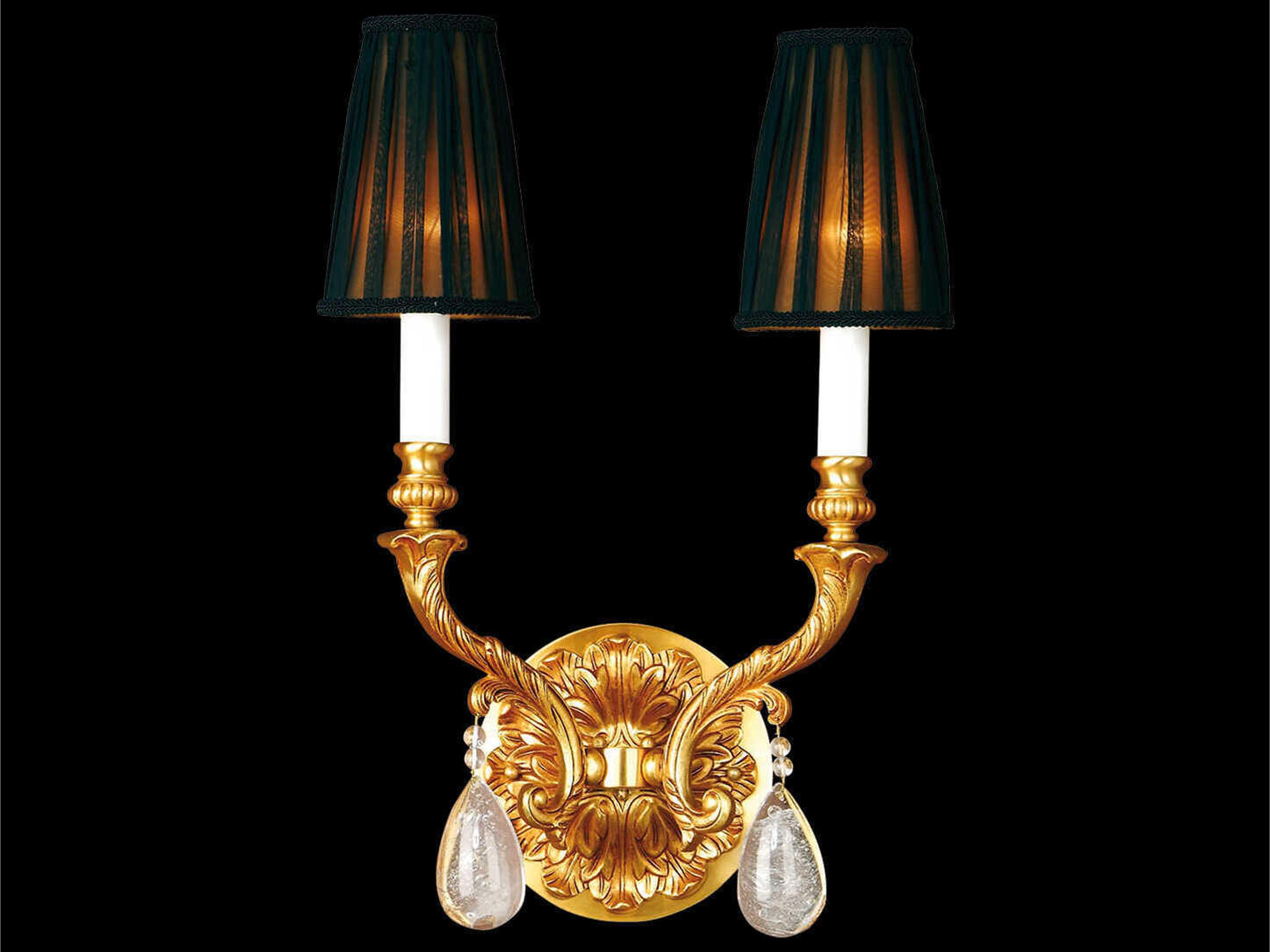 Mariner Luxury 2-Light French Gold Traditional Wall Sconce