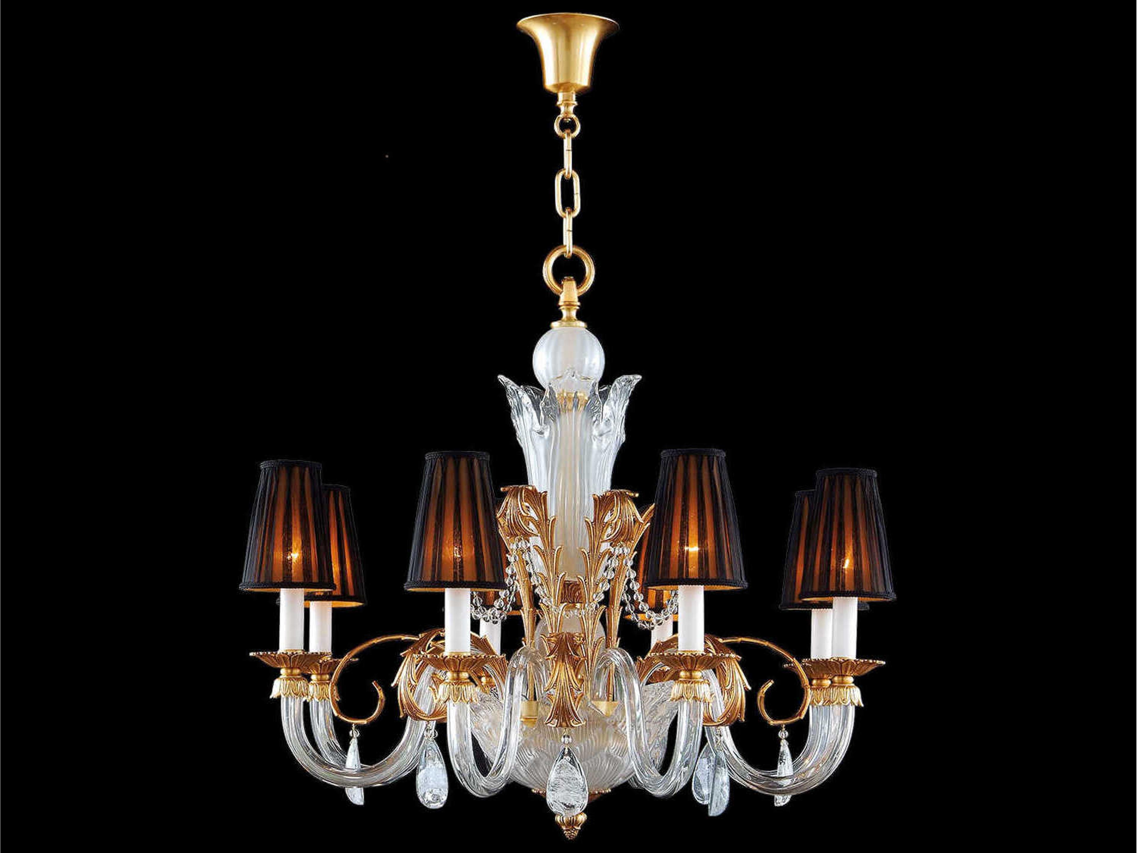 Mariner Luxury 8-Light French Gold Traditional Candelabra Chandelier