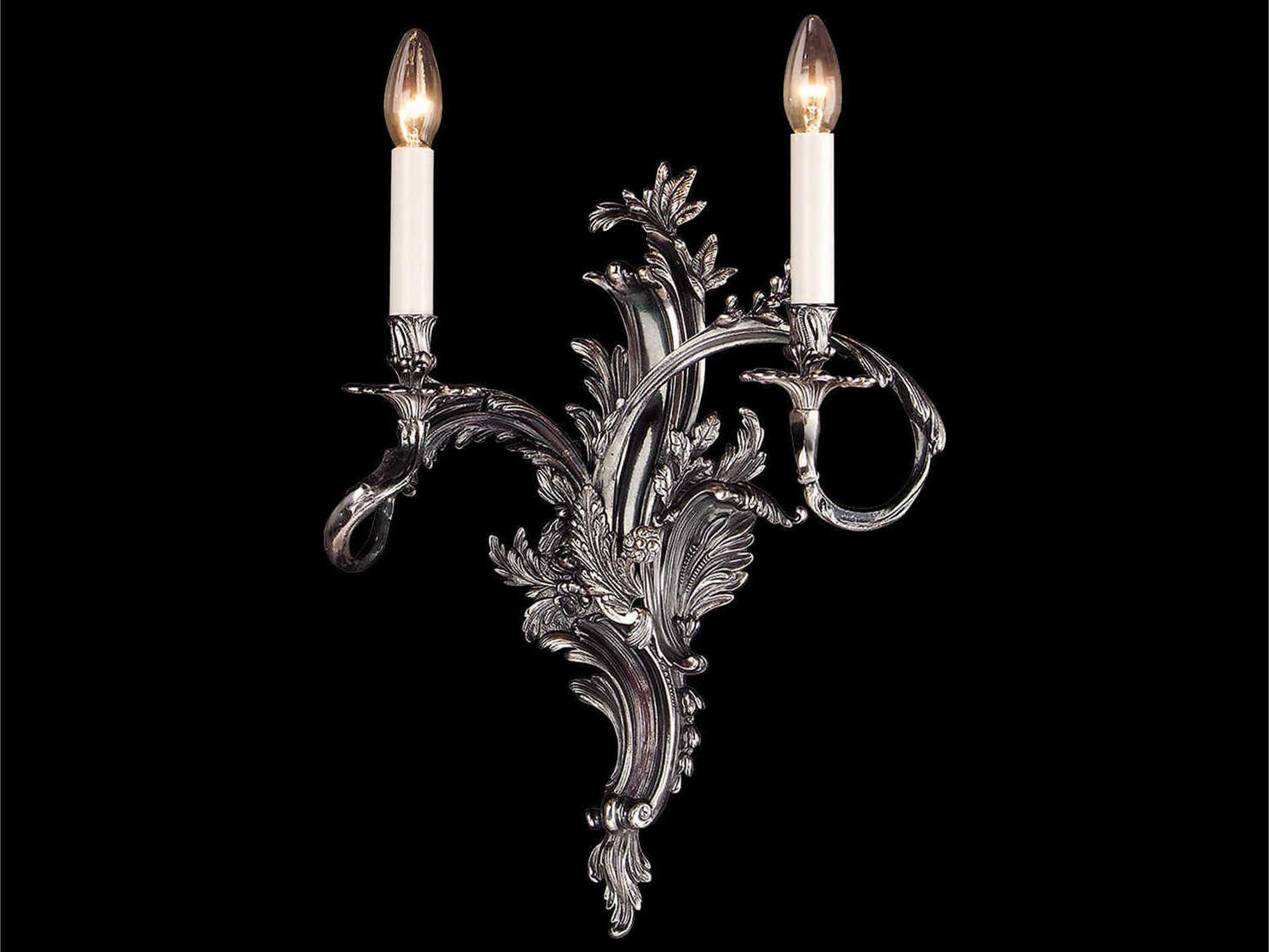 Mariner Luxury 2-Light Old Silver Traditional Wall Sconce