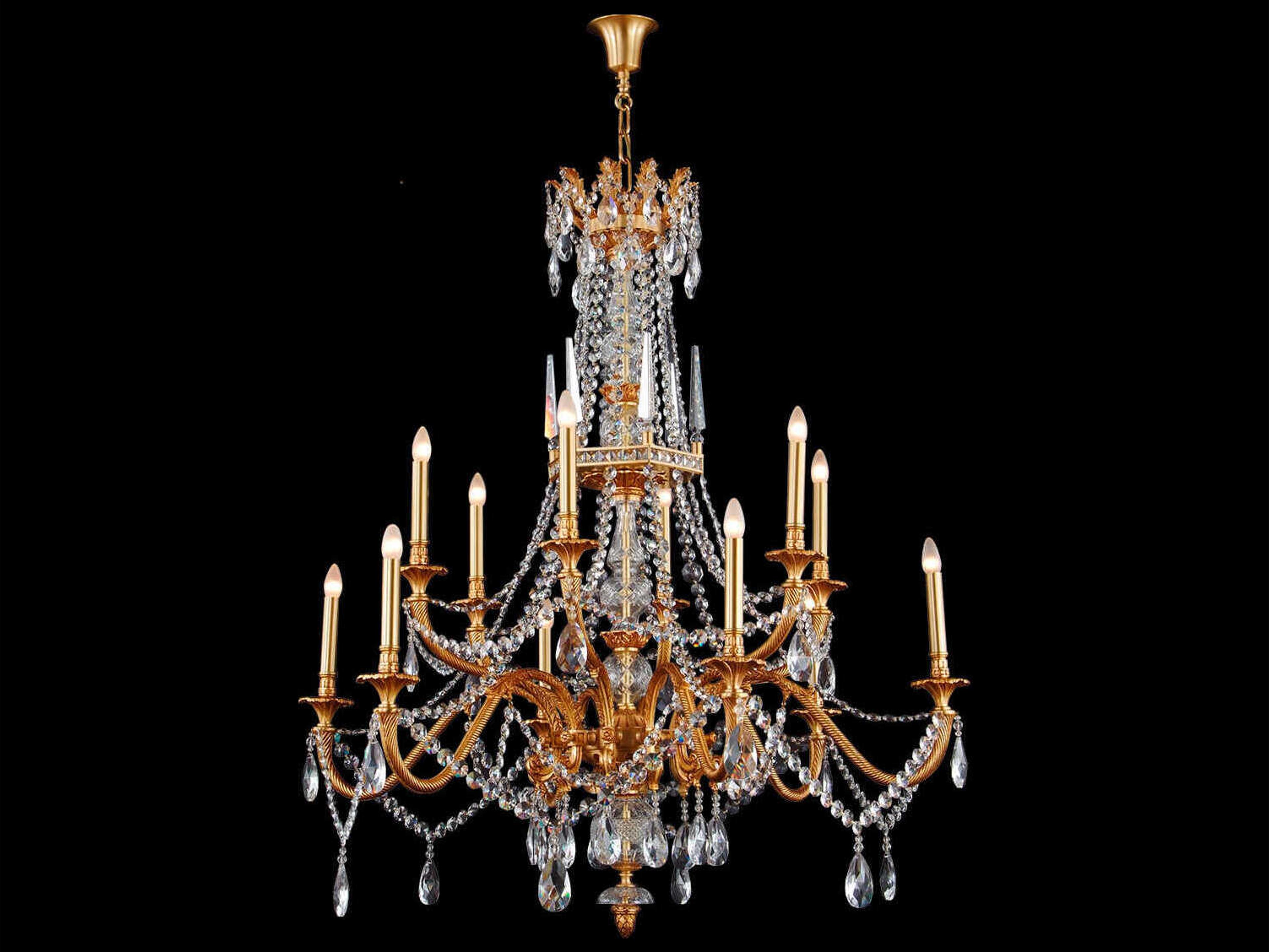 Mariner Luxury 5-Light French Gold Traditional Candelabra Chandelier