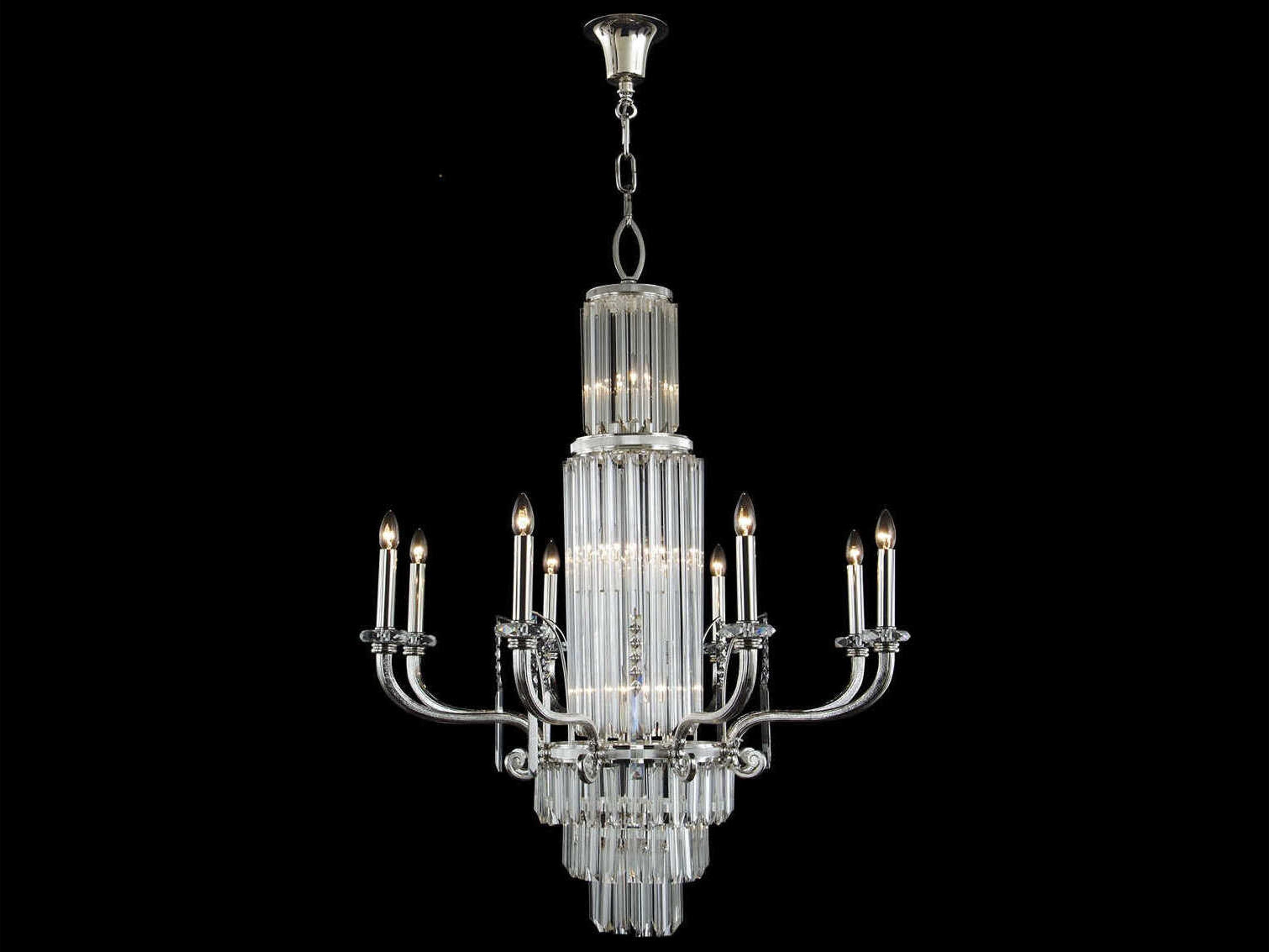 Mariner Luxury 15-Light Polished Silver Traditional Candelabra Chandelier