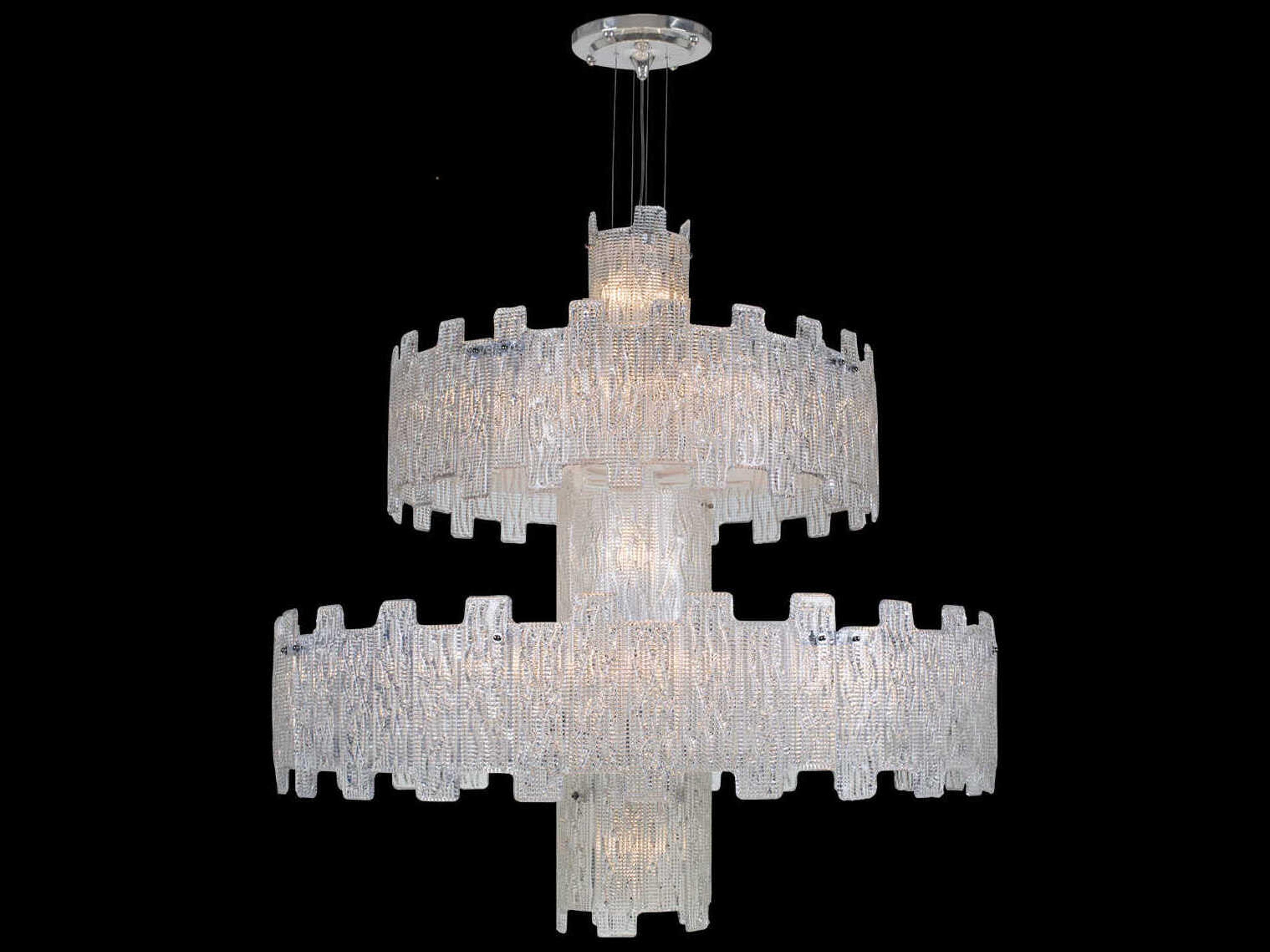 Mariner Luxury 25-Light Polished Chrome Tiered Chandelier