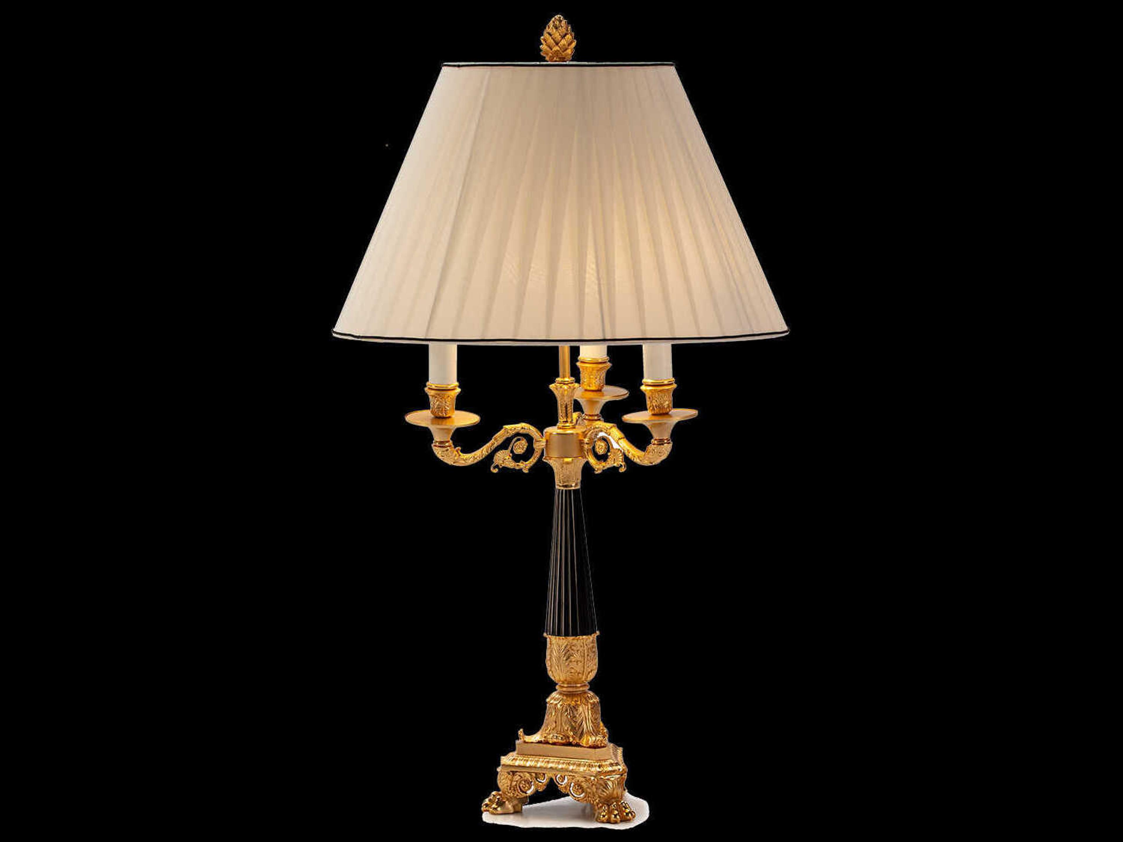 Mariner Luxury Antique Gold Plated Traditional Buffet Lamp
