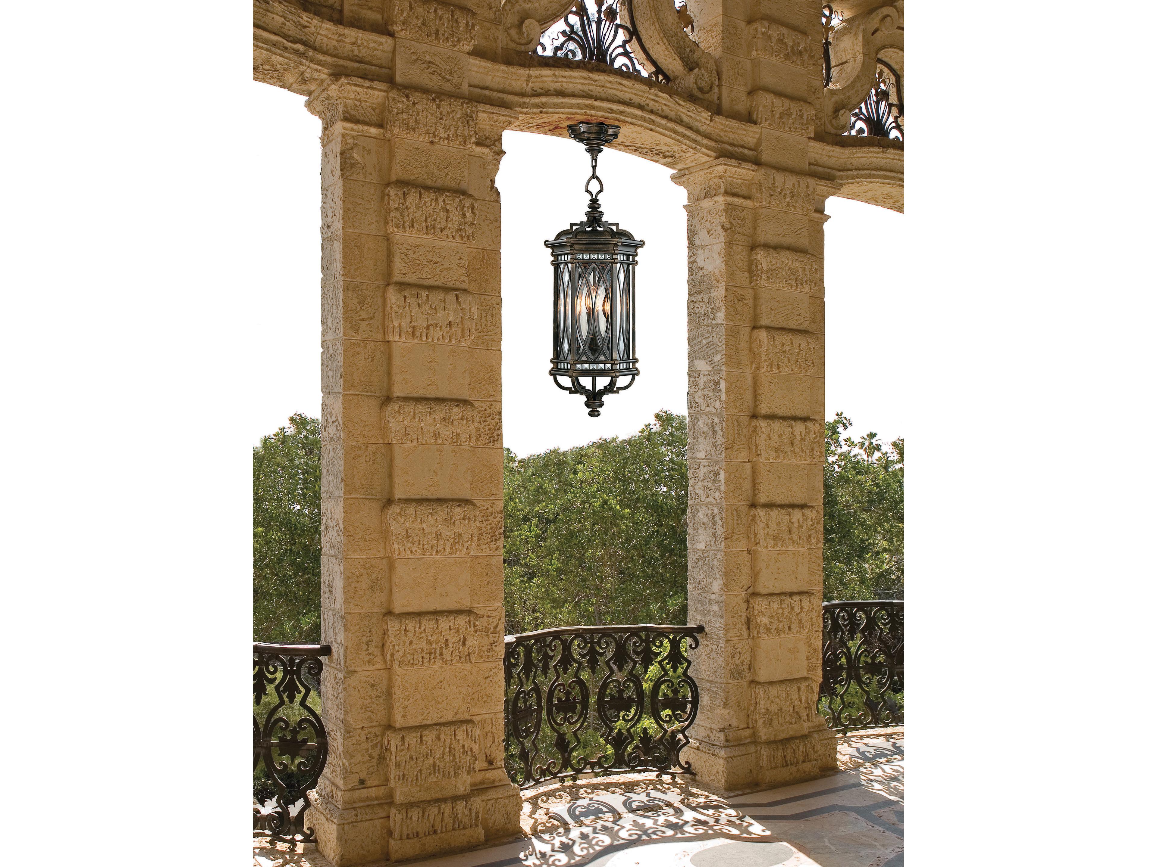 Fine Art Handcrafted Lighting Warwickshire 4 - Light Outdoor Hanging Light
