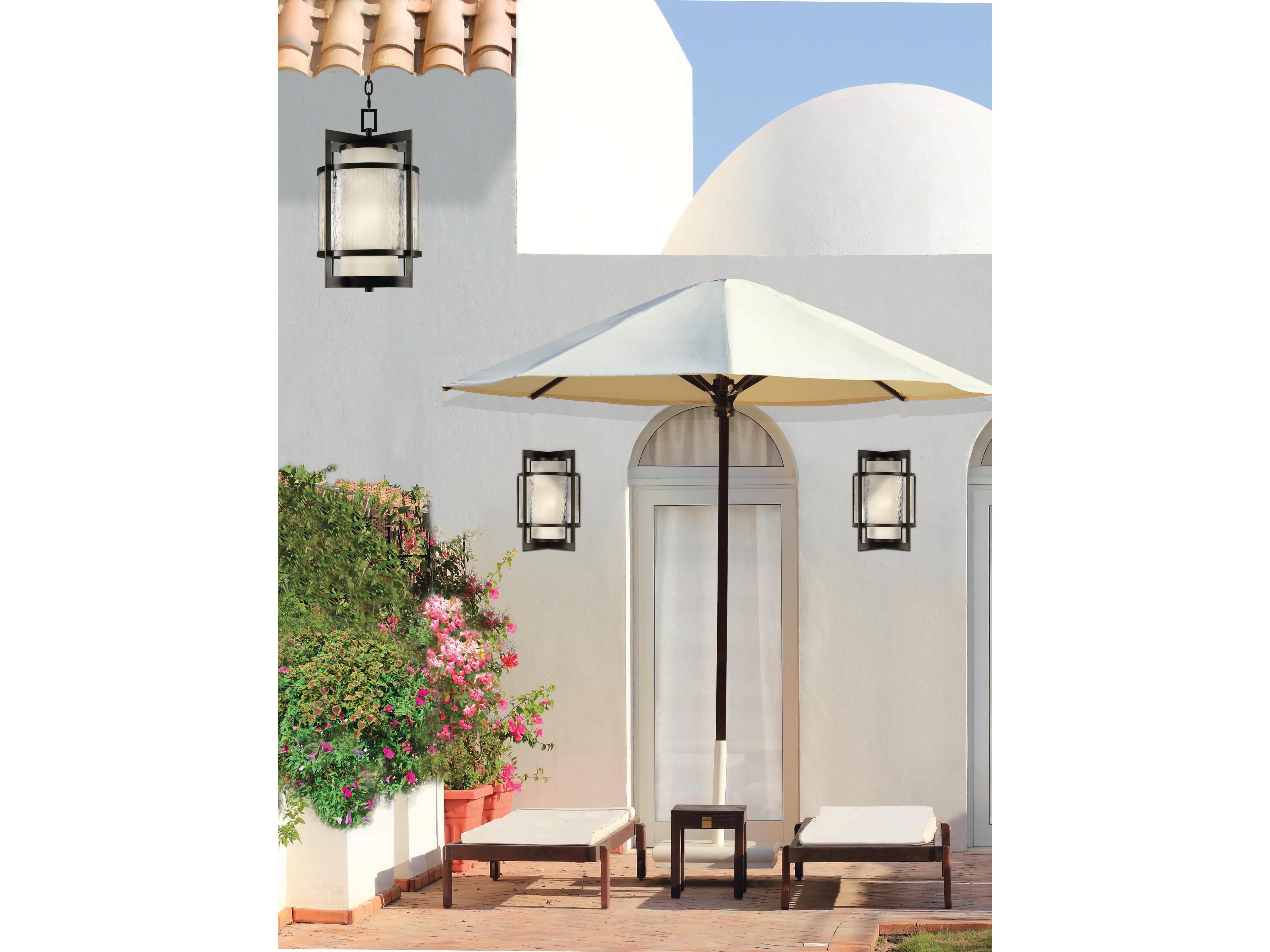 Fine Art Handcrafted Lighting Singapore Moderne Outdoor 2 - Light Outdoor Hanging Light