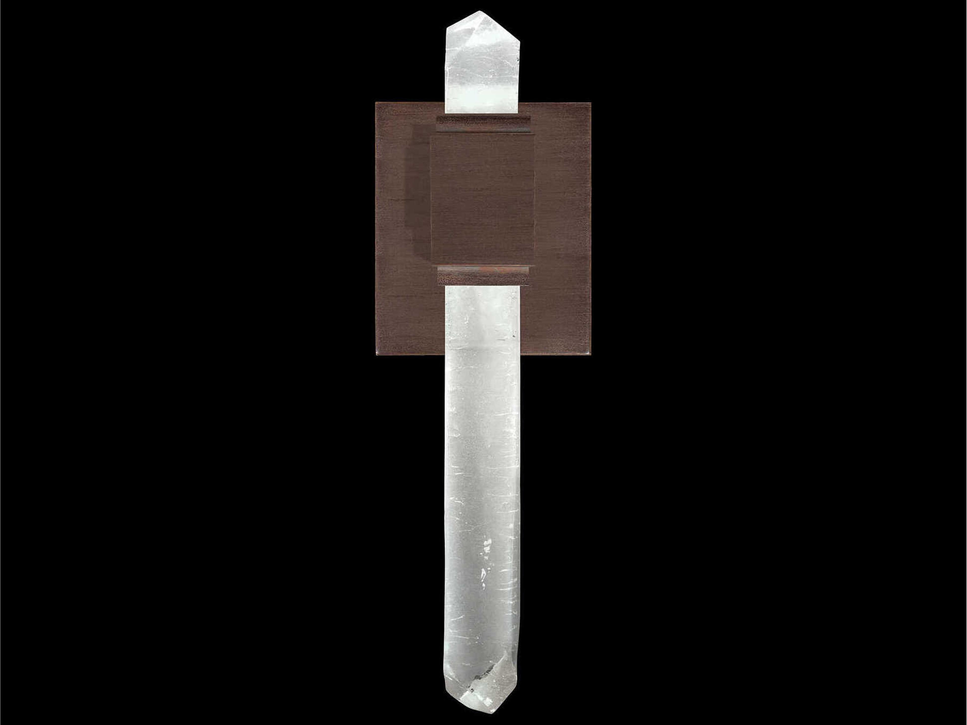 Fine Art Handcrafted Lighting Lior 2-Light Patinated Bronze Glass LED Wall Sconce