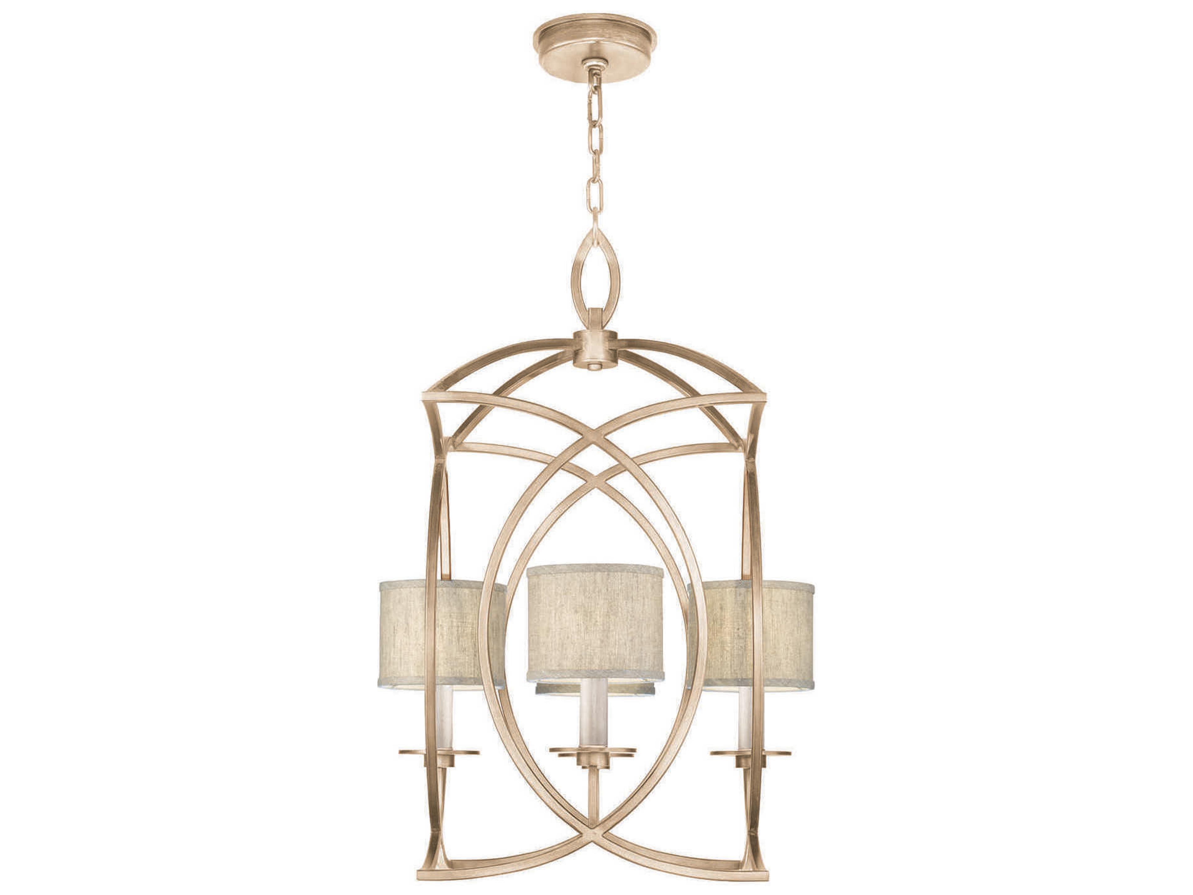 Cienfuegos 4-Light Gold Leaf Candelabra Drum Chandelier