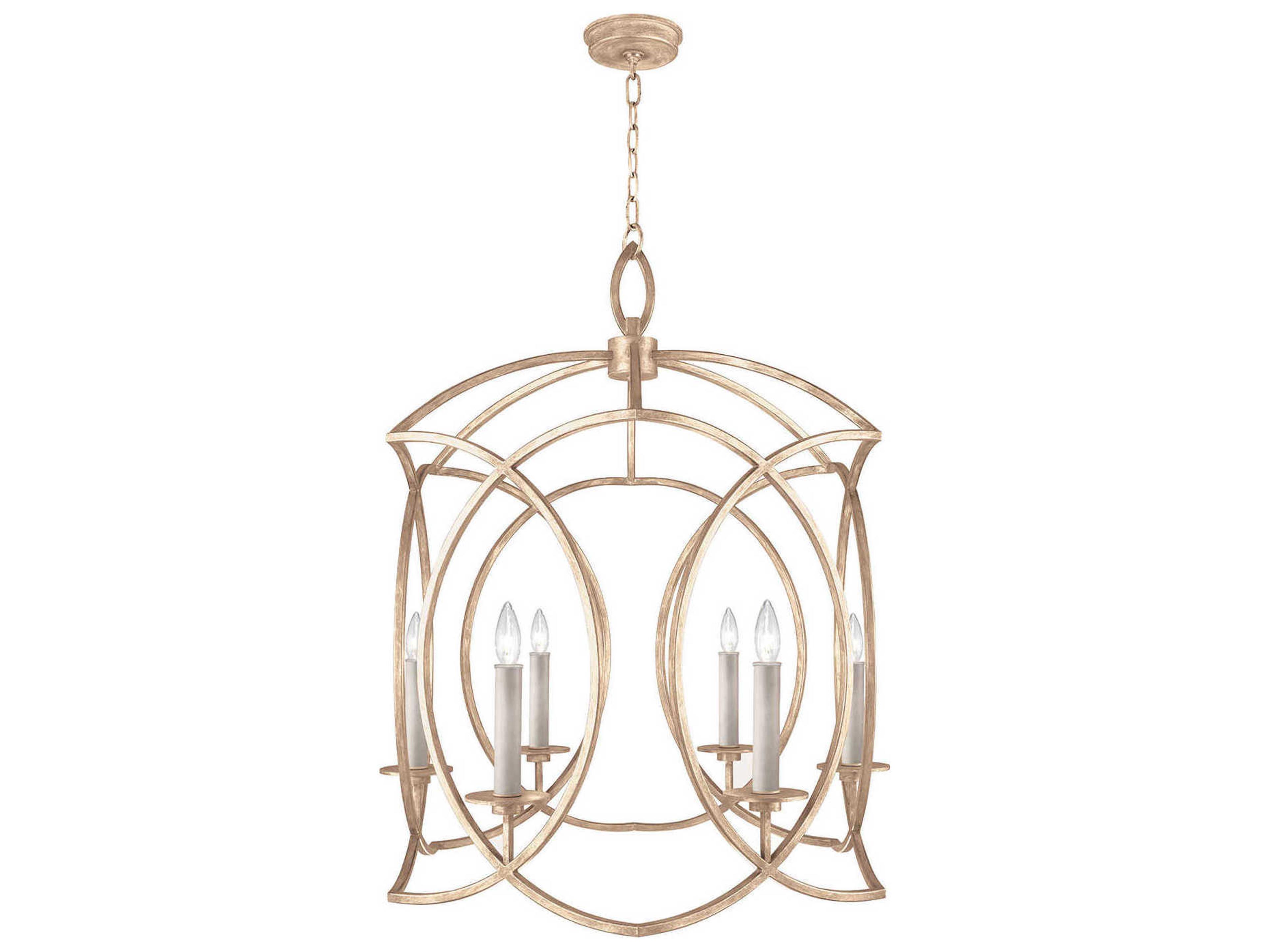 Cienfuegos 6-Light Gold Leaf Candelabra Chandelier
