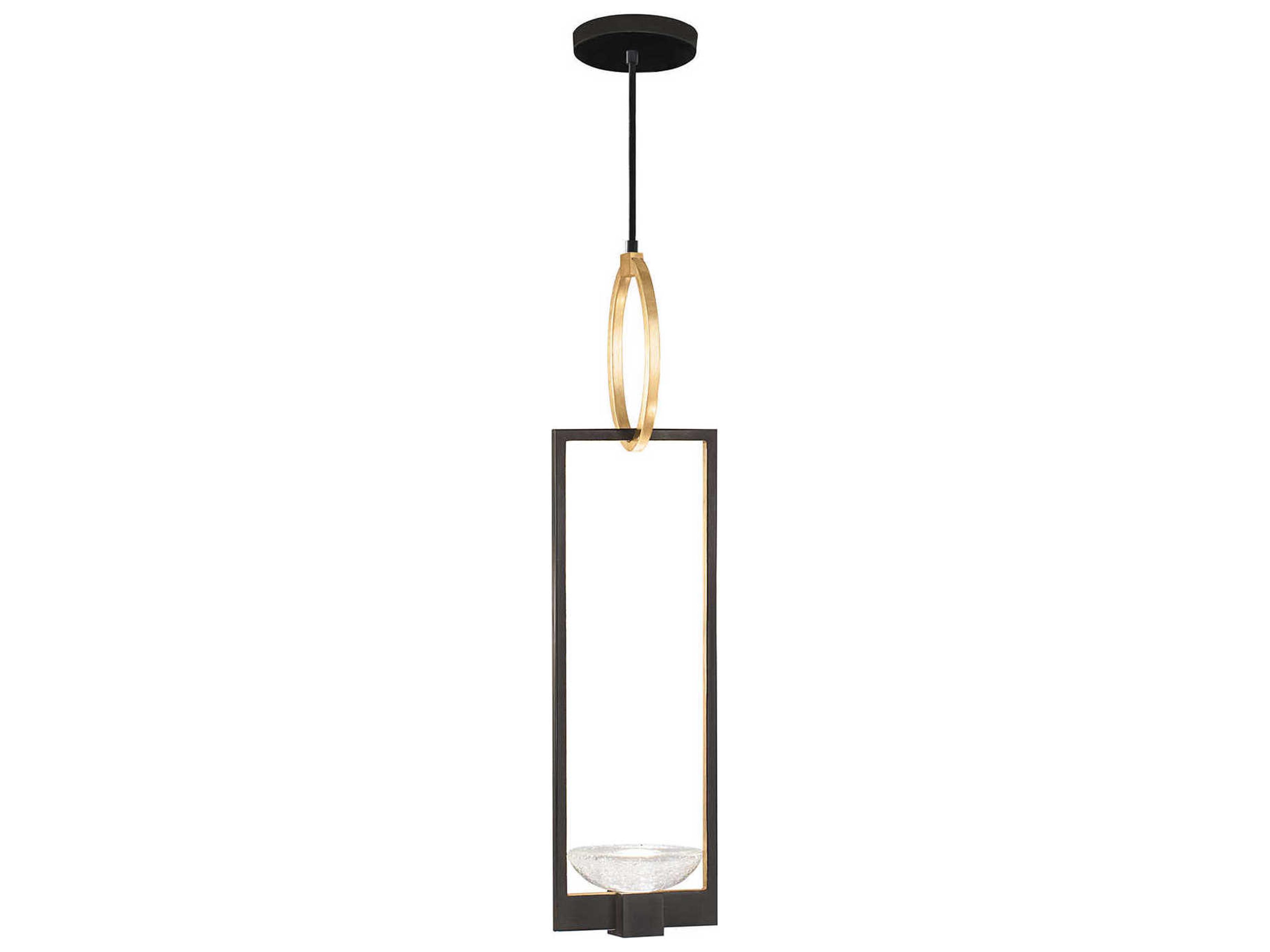 Delphi 2-Light Black Glass LED Geometric Mini Pendant