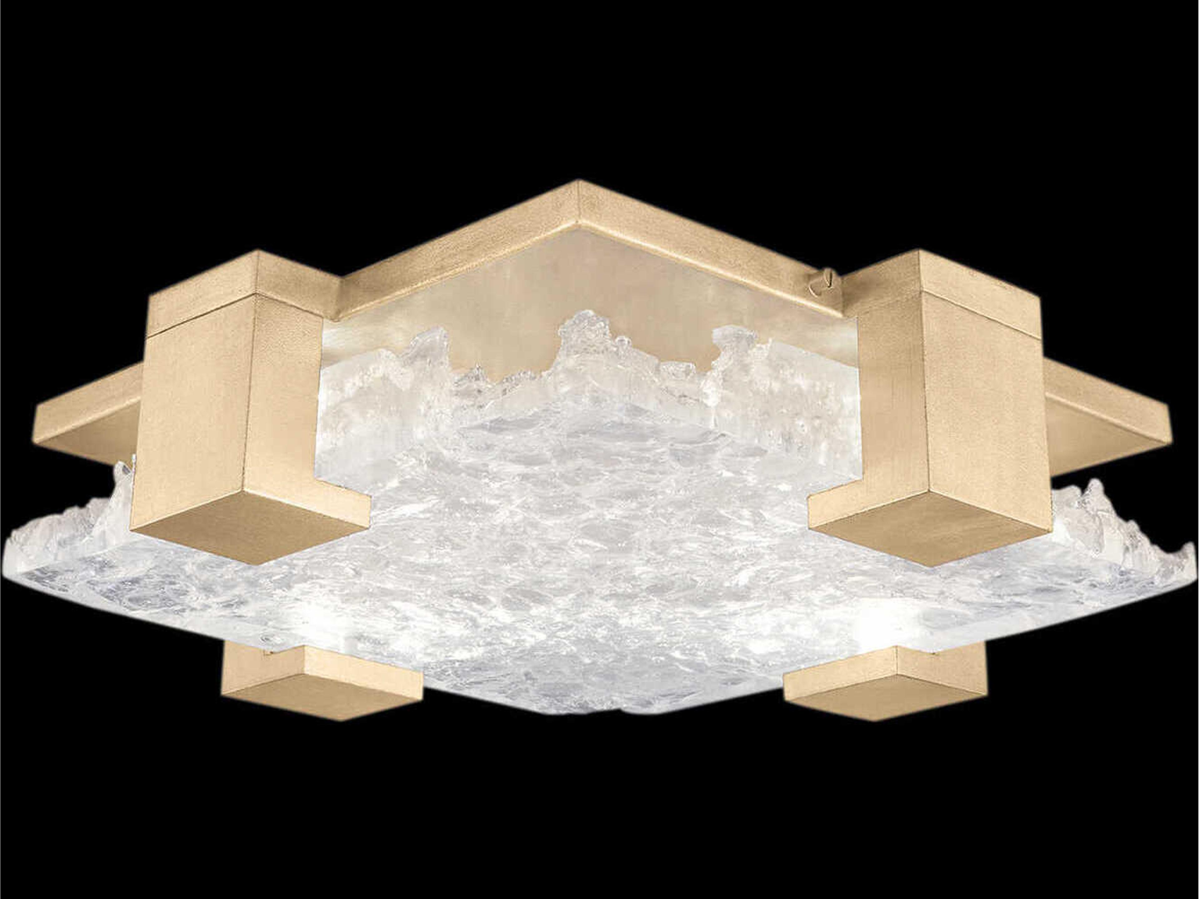 Terra 4-Light Gold Geometric Flush Mount