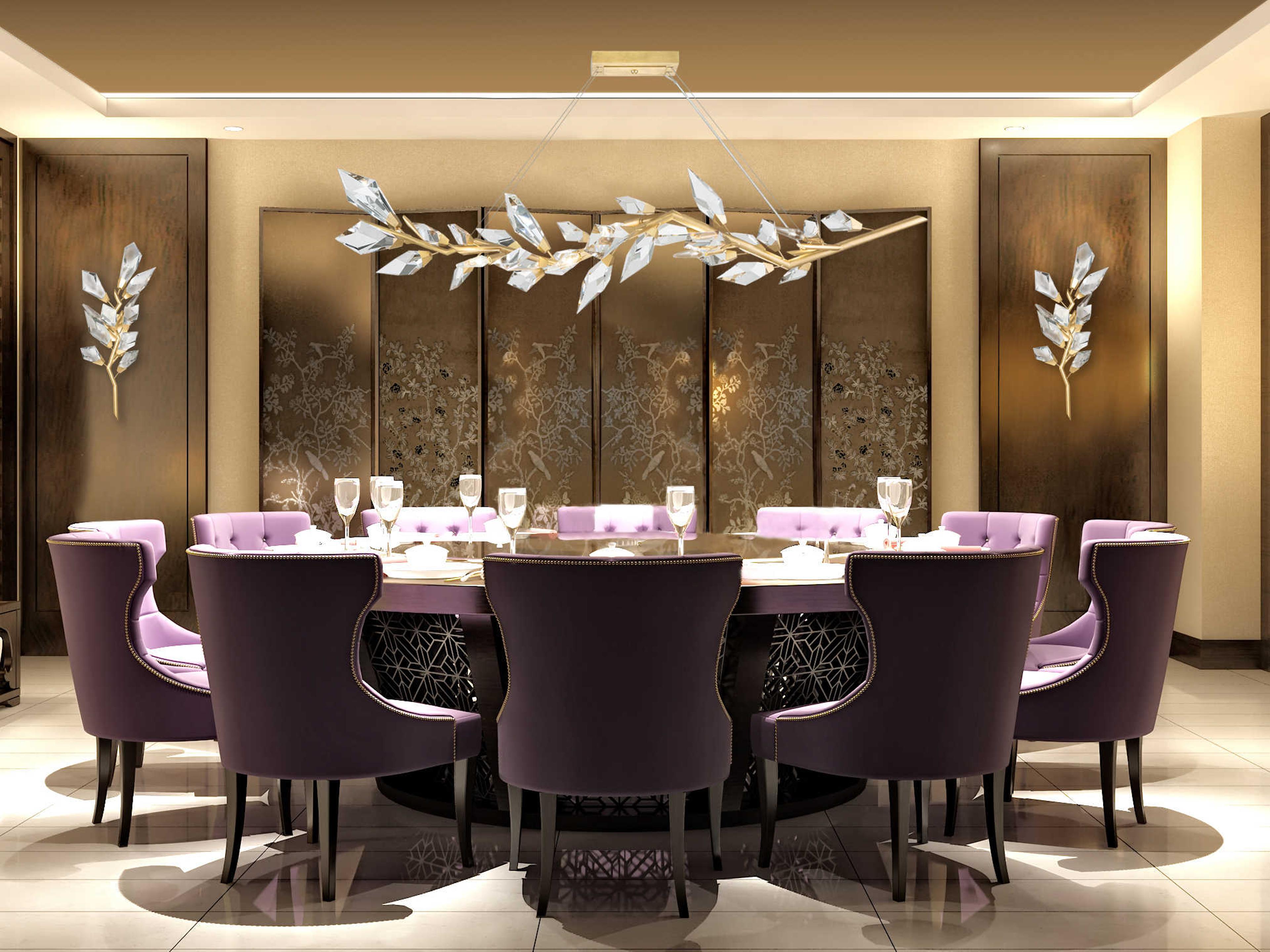 Fine Art Handcrafted Lighting Foret 3-Light Gold Crystal Wall Sconce